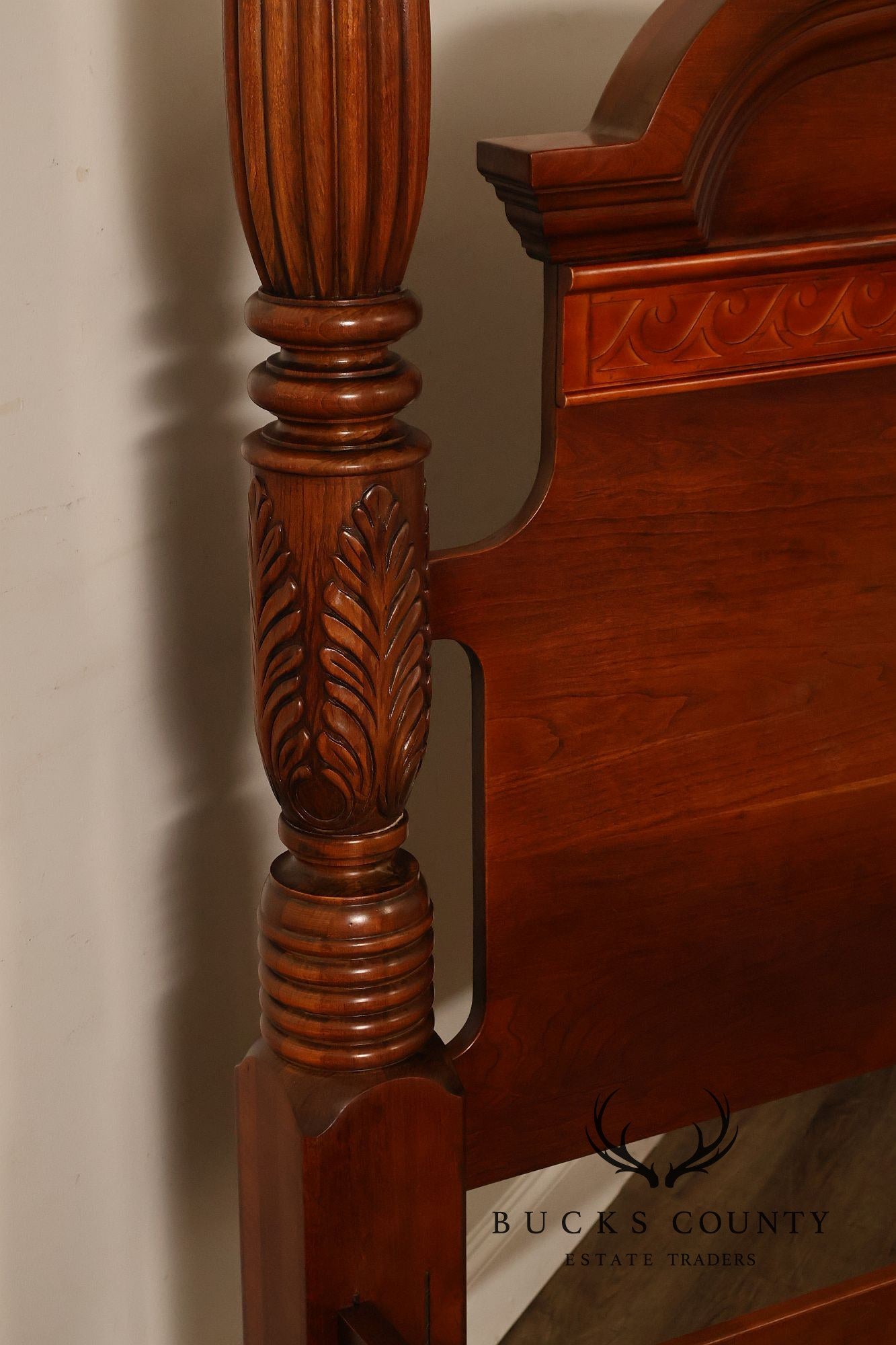Pennsylvania House Carved Cherry King Poster Bed