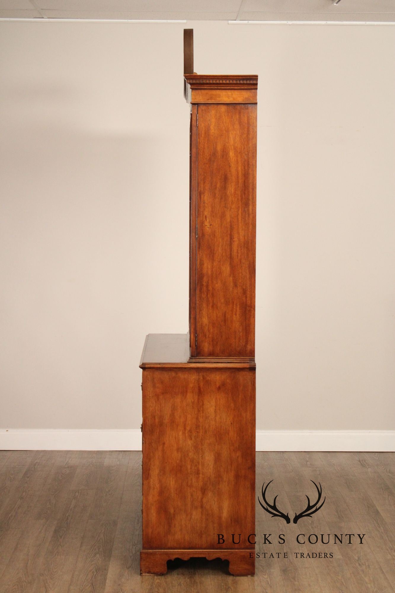 Baker Collector's Edition Vintage Mahogany Secretary Bookcase