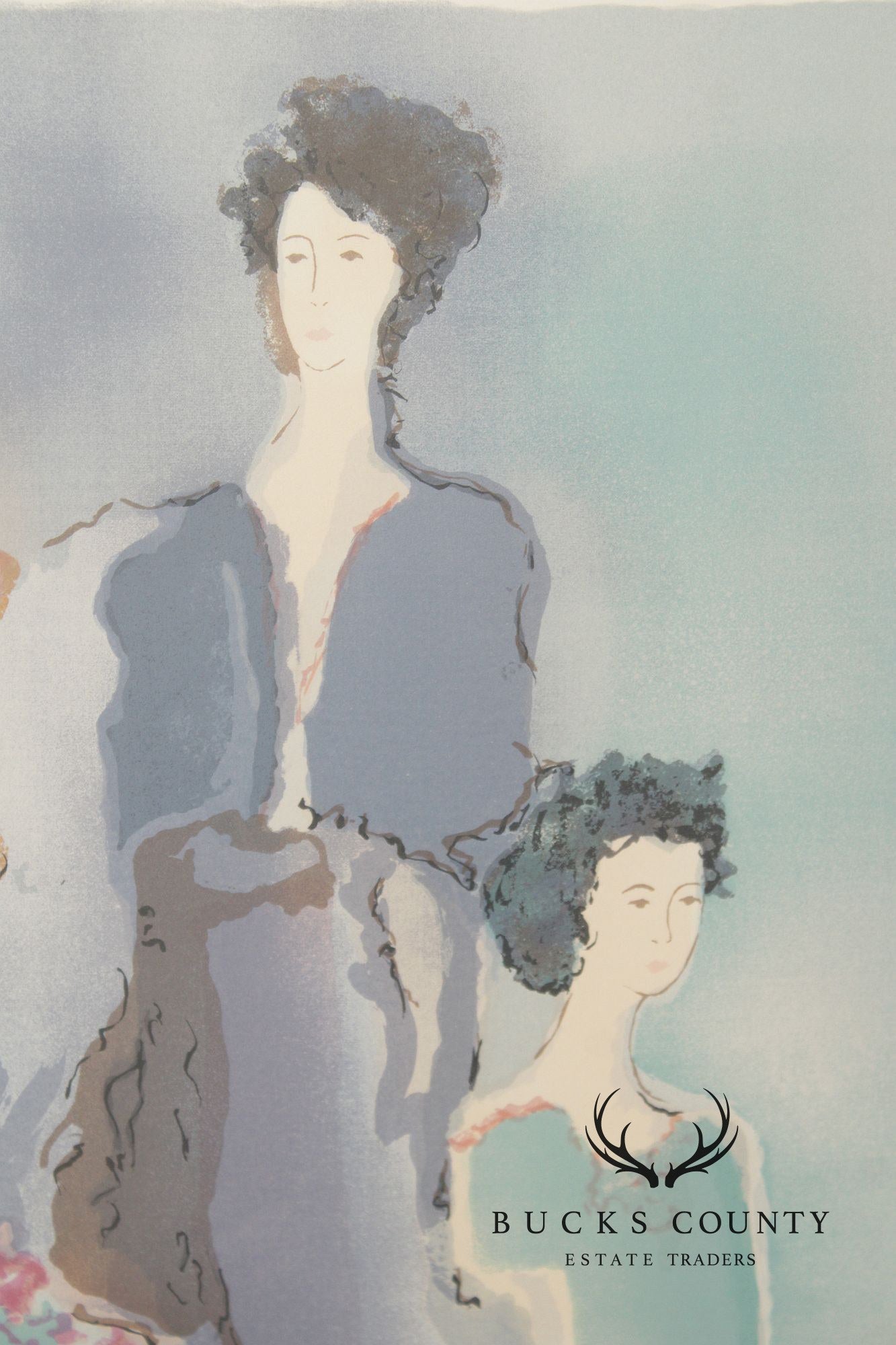 Jane Bazinet Framed Serigraph Print, 'Misty Road'