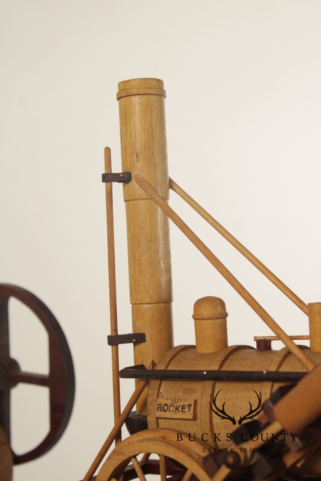 Philip Jacoby Carved Wood Model Train