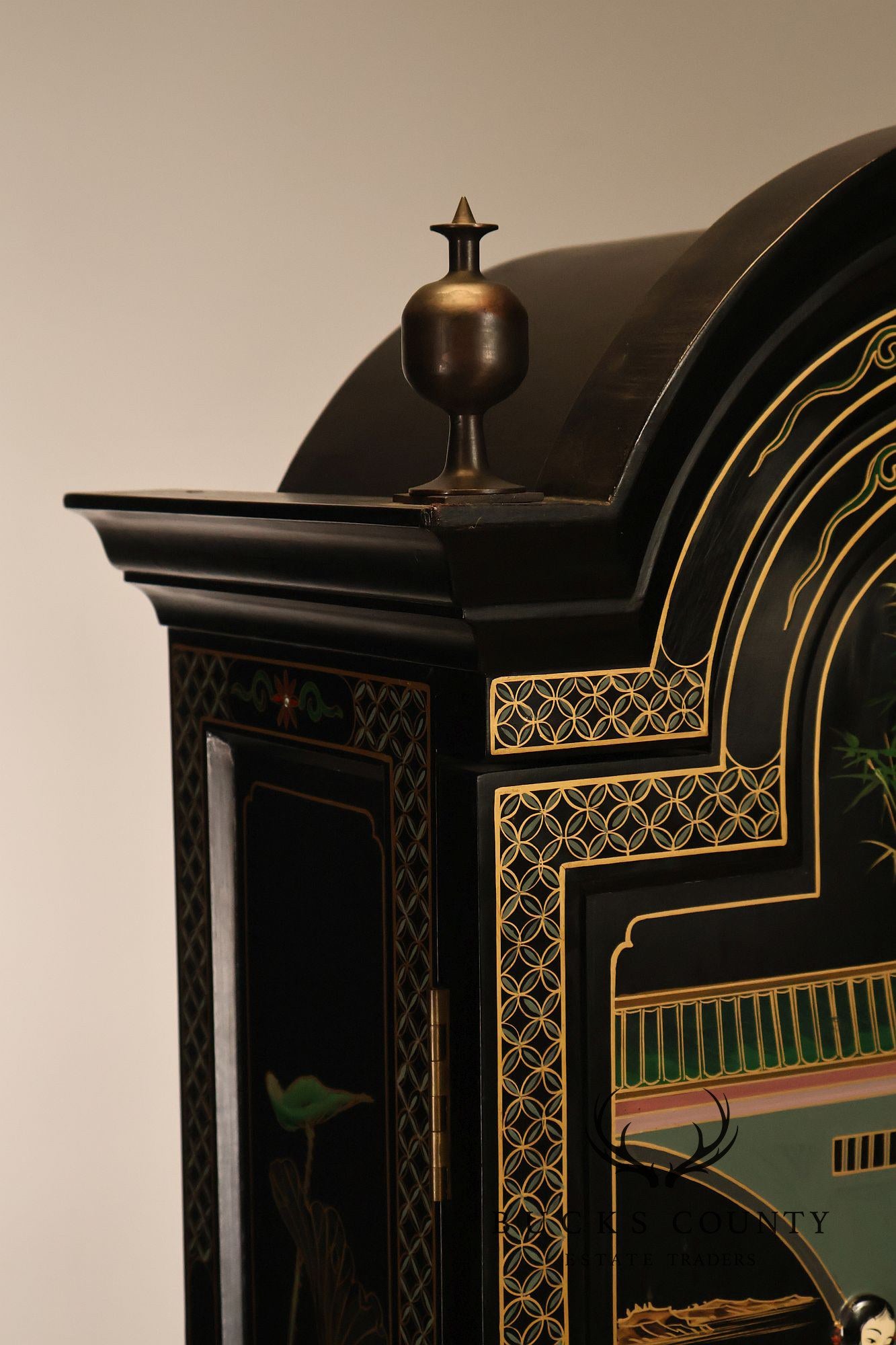 Chinoiserie Secretary Bookcase