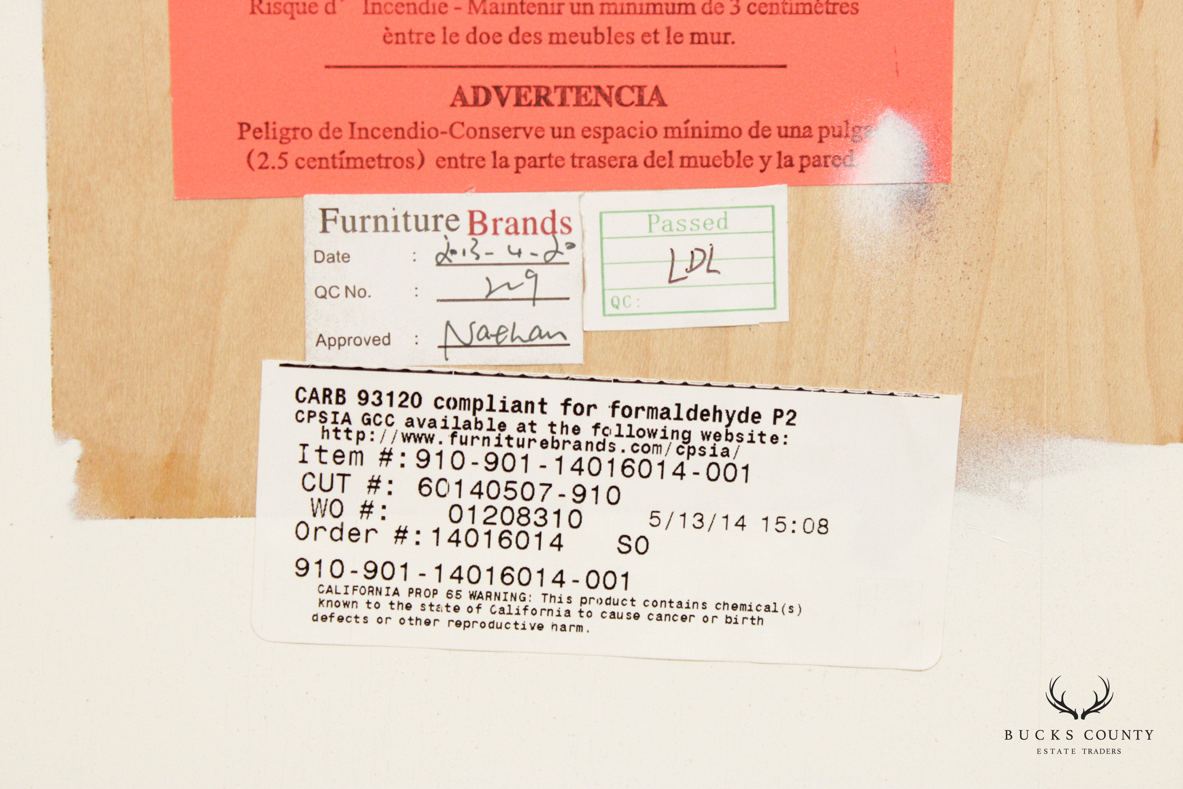 Drexel Heritage Painted Glass Door Display Bookcase Credenza