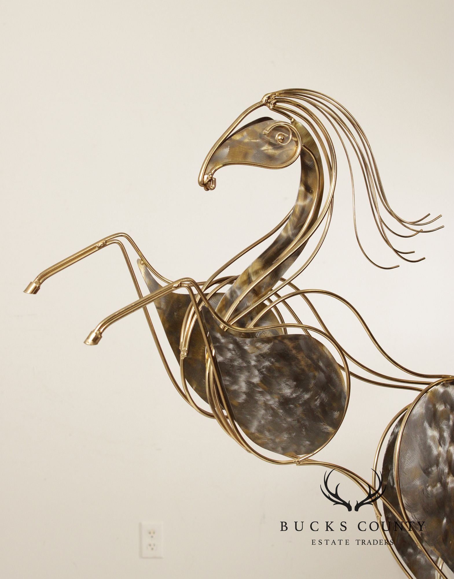 Curtis Jere Post Modern Rearing Horse Sculpture