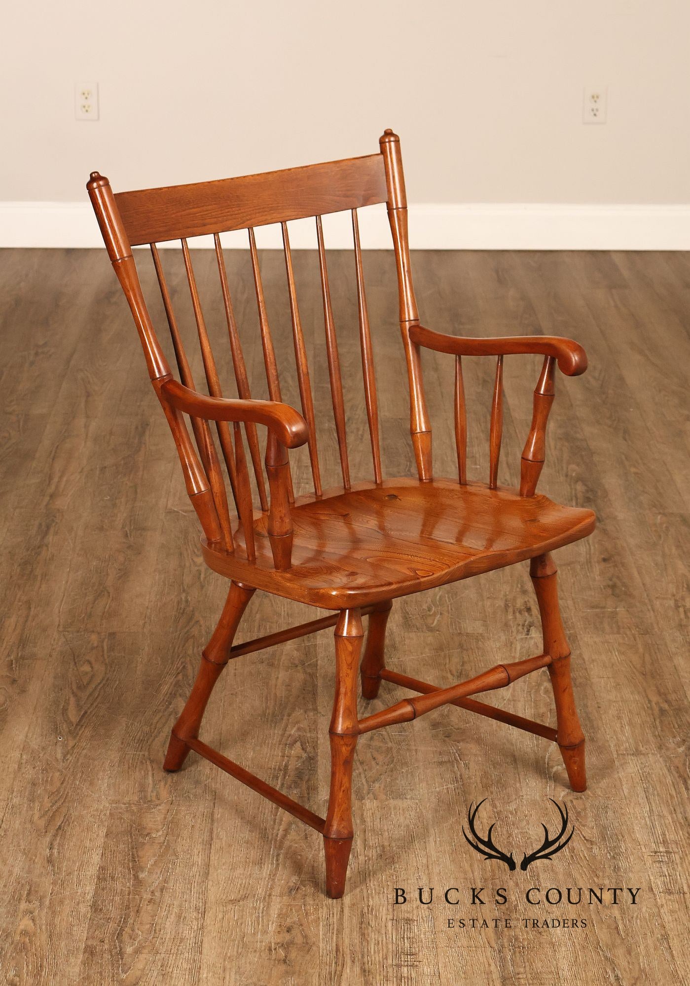 Harden Oak and Cherry Windsor Armchair