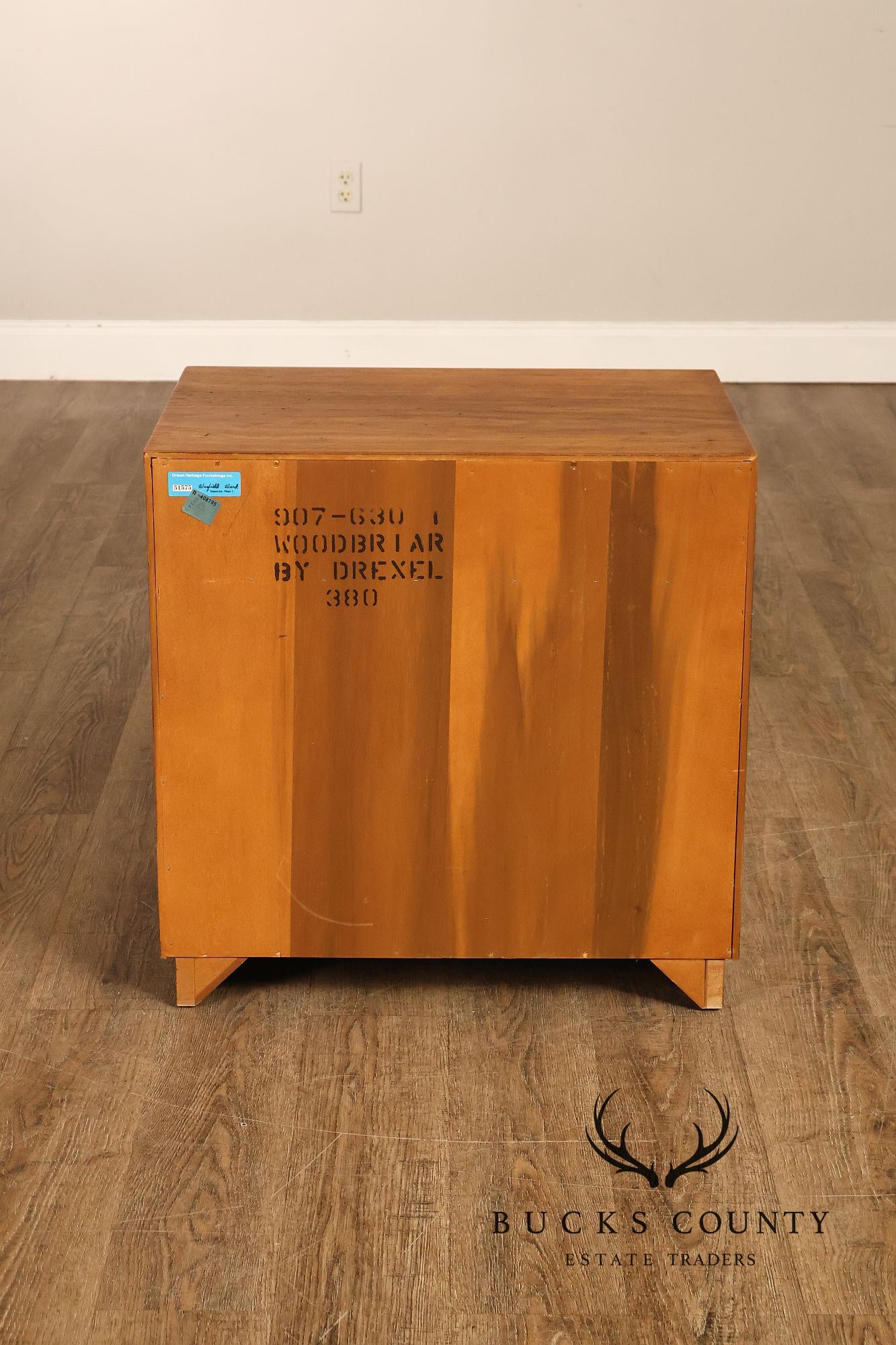 Drexel 'Woodbriar' Campaign Style Pair of Nightstands