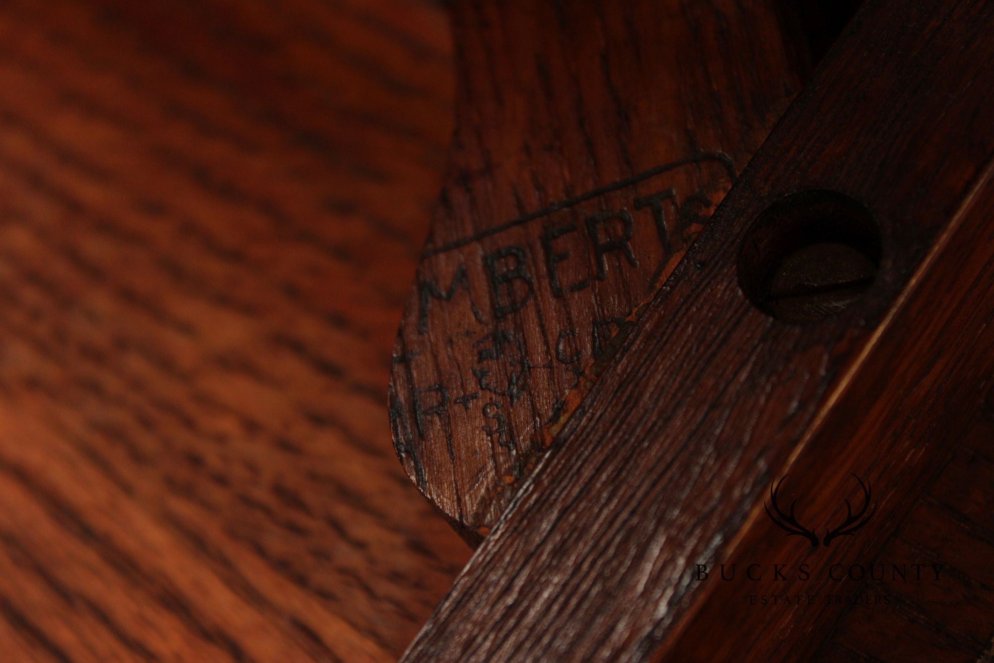 Charles Limbert Antique Mission Oak Desk Chair