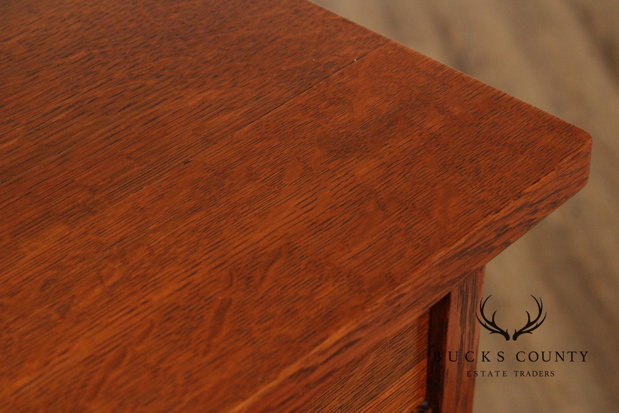 Antique L. & J.G. Stickley Mission Oak Tall Chest of Drawers