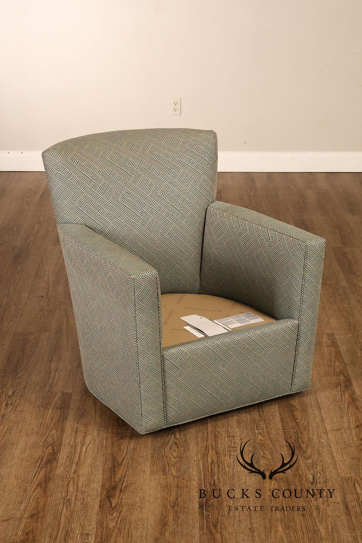 Ethan Allen Contemporary Pair of 'Turner' Armchairs