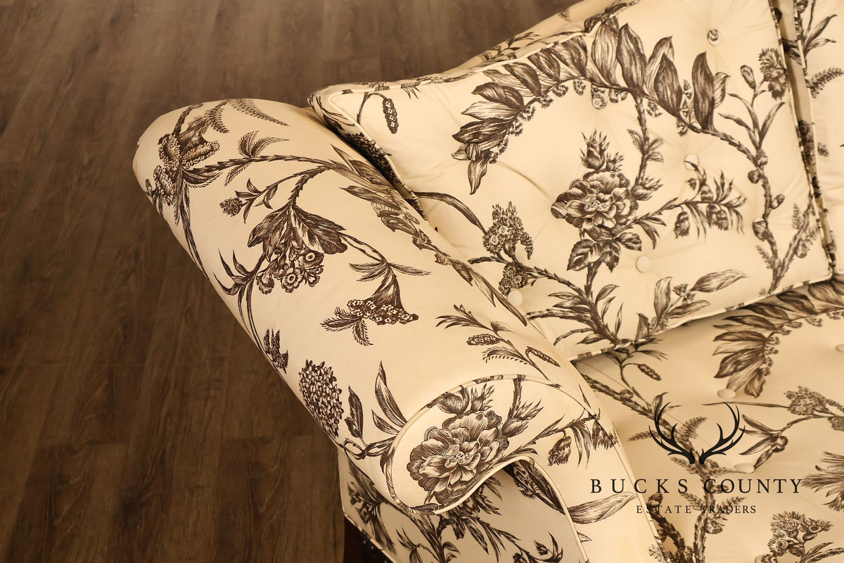 Baker Williamsburg Reproductions Camelback Sofa