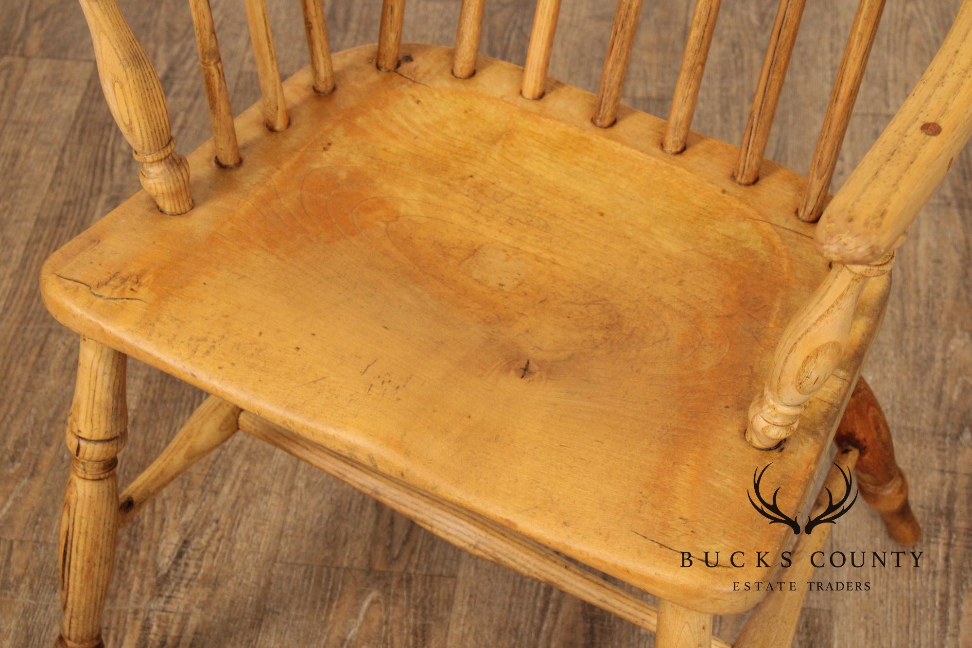 Antique English Oak Windsor Armchair
