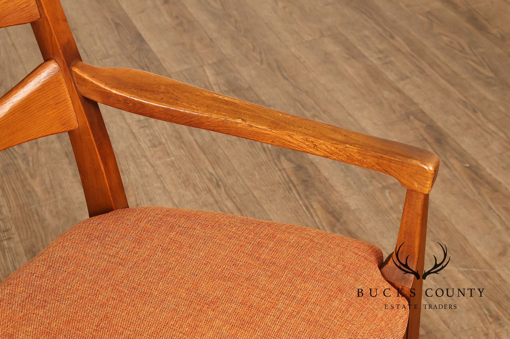 Lane Rhythm Mid Century Modern Set Of Six Walnut Dining Chairs