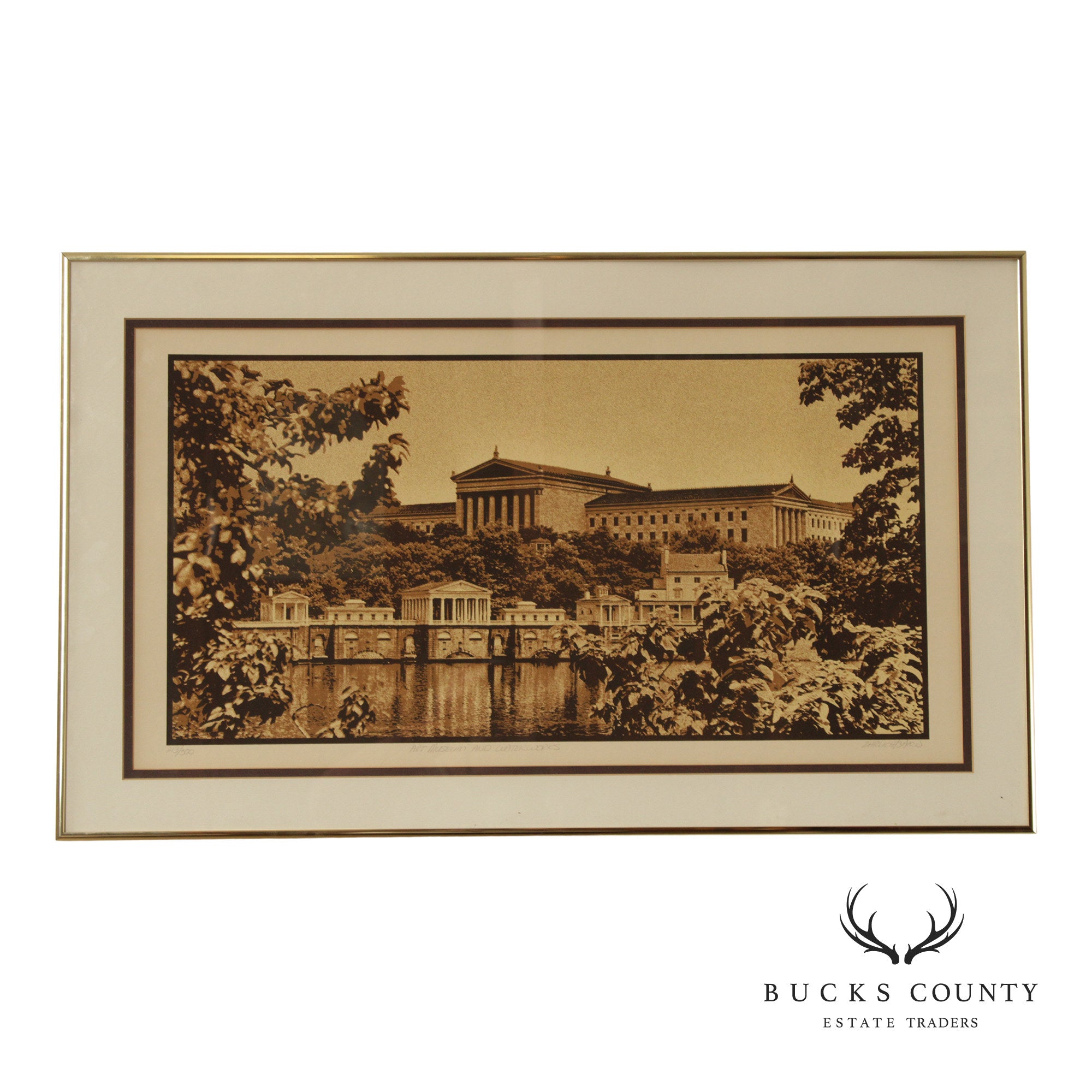 Robert Ehrlich and Linda Sacco 'Art Museum and Waterworks' Print