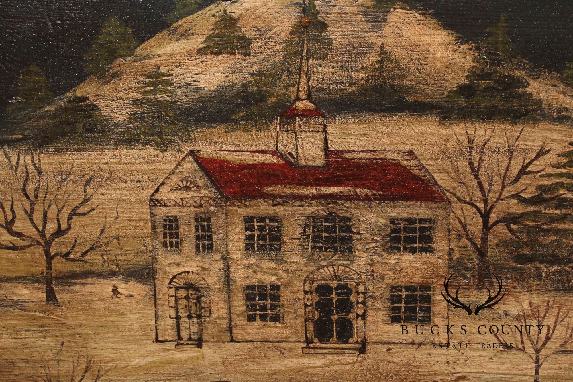 Antique Folk Art Painted Blanket Chest