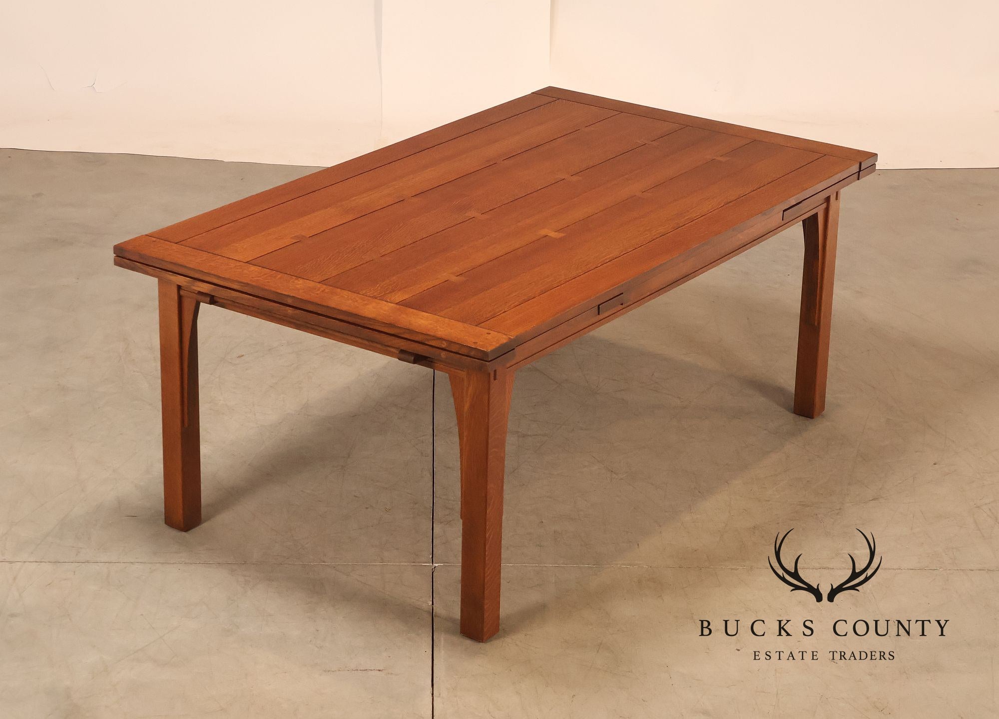 Stickley Mission Collection Oak Extendable Dining Table