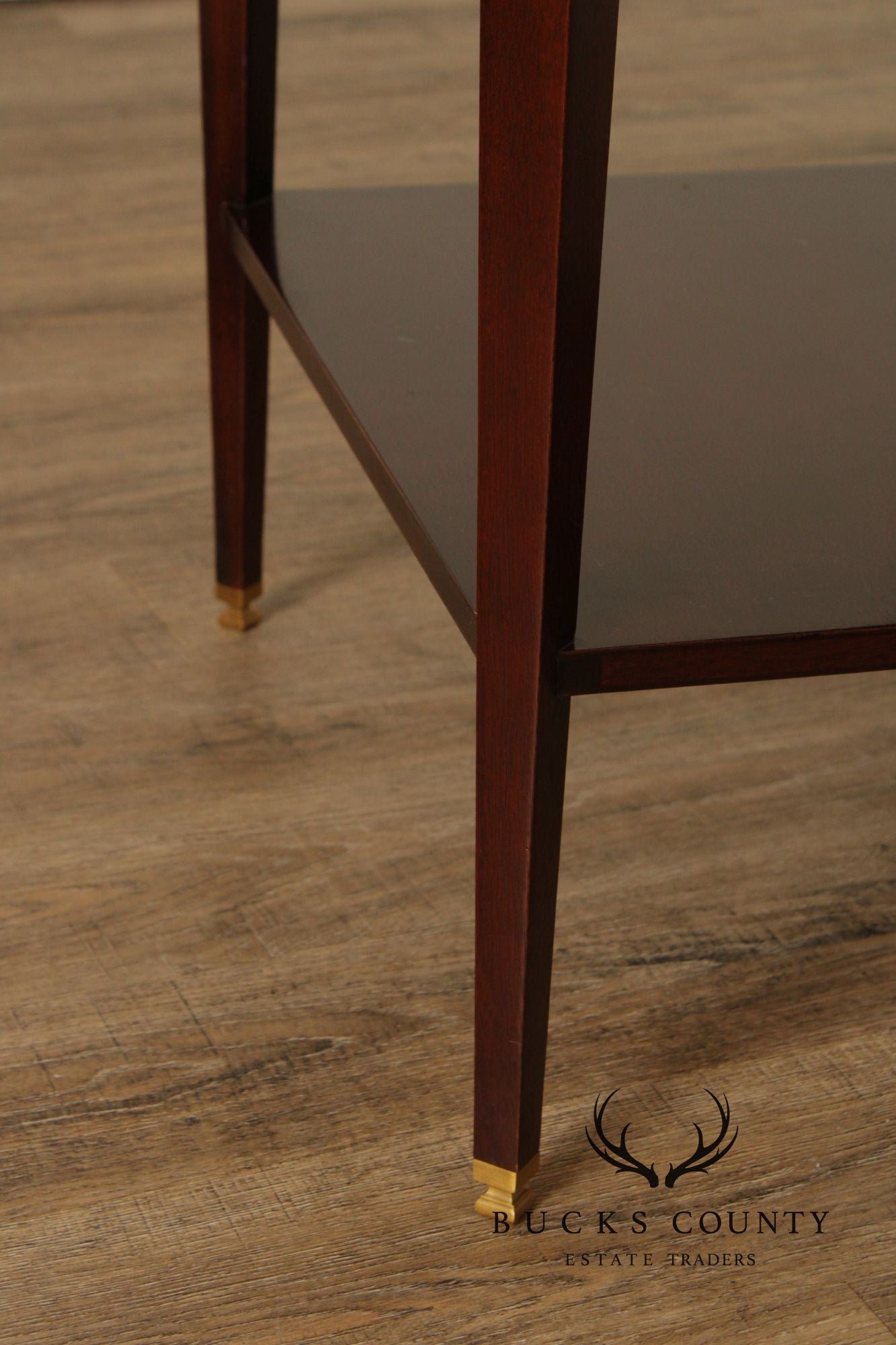 Hickory Chair Onyx Top Mahogany 'Austell' Side Table