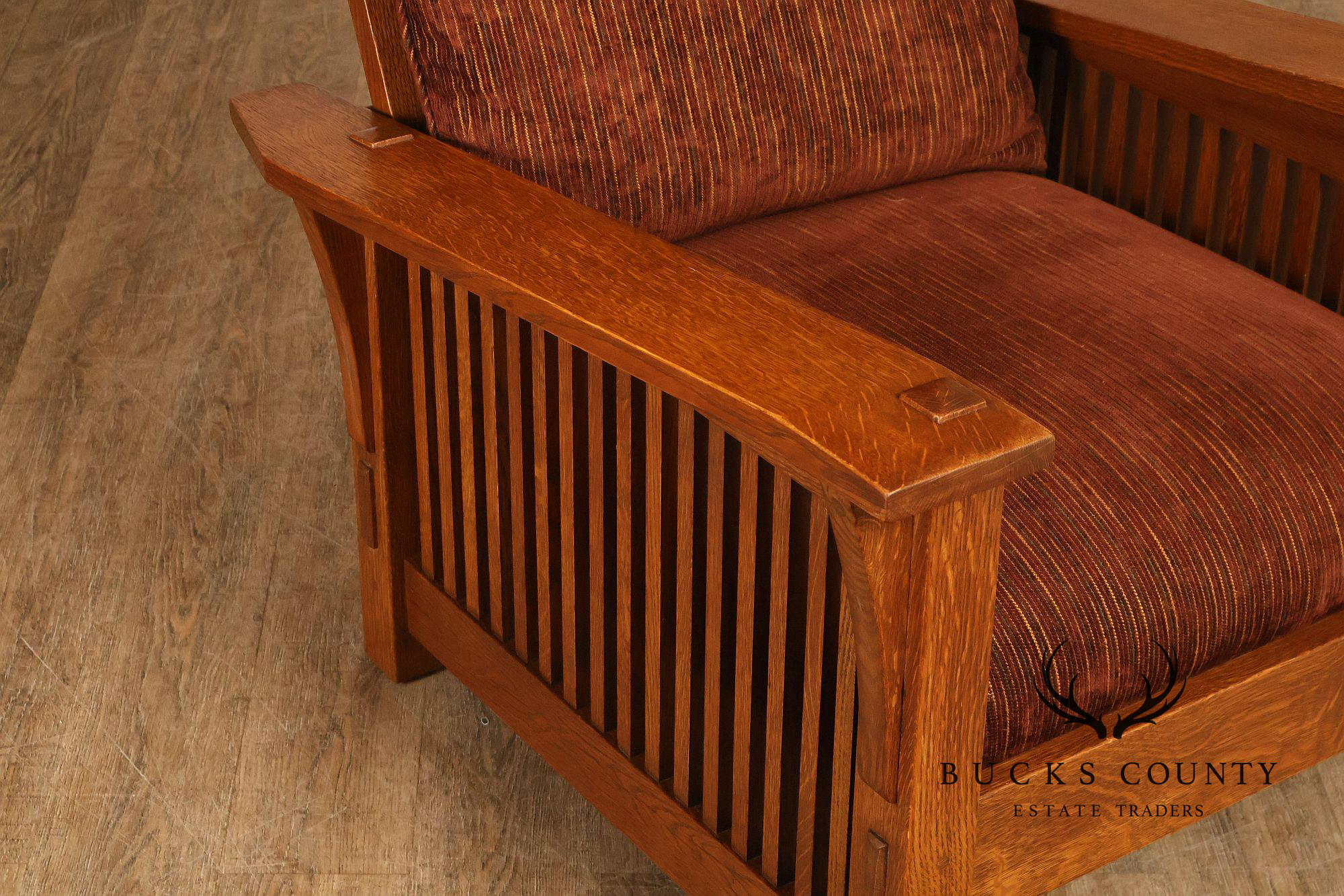 Stickley Mission Collection Oak Spindle Morris Chair
