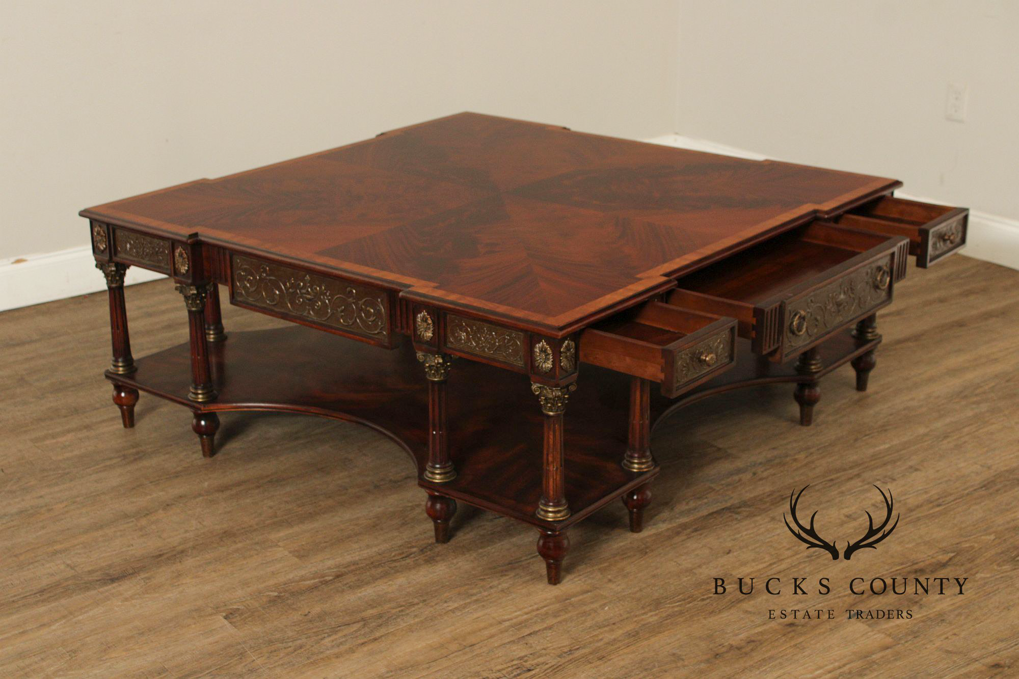 Theodore Alexander 'Classical Gathering' Mahogany Coffee Table