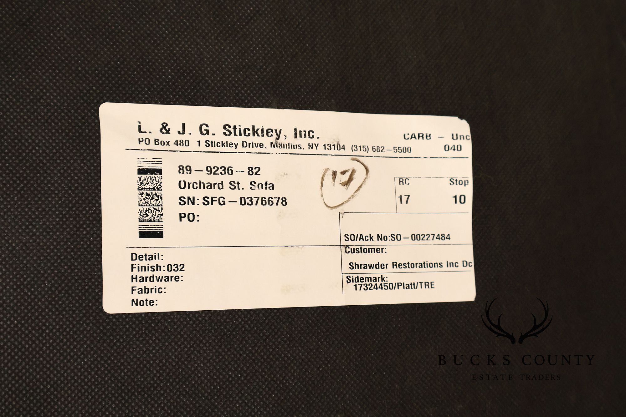 Stickley Mission Collection Oak Orchard Street Sofa