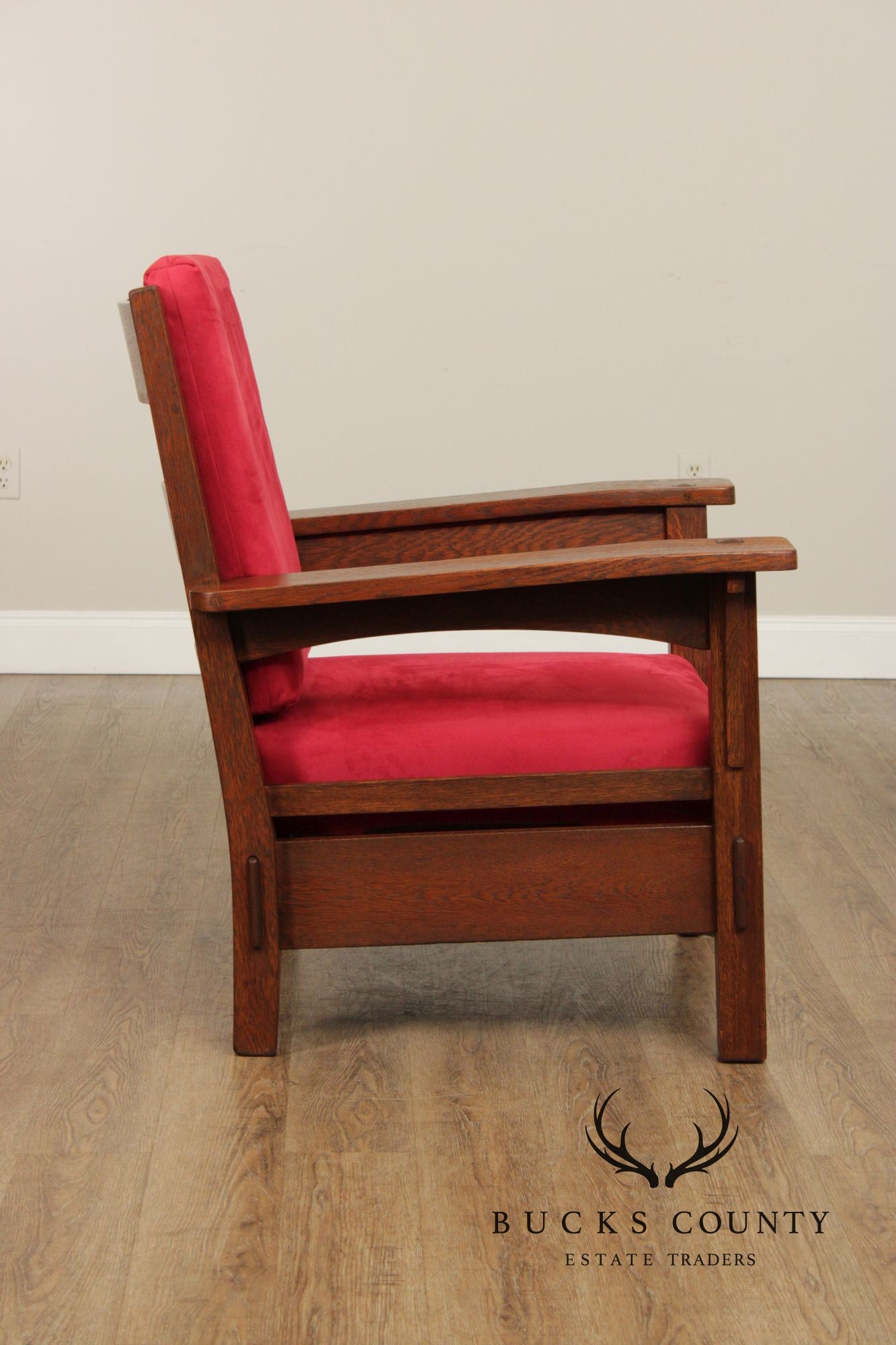 Charles Stickley Antique Mission Oak Armchair