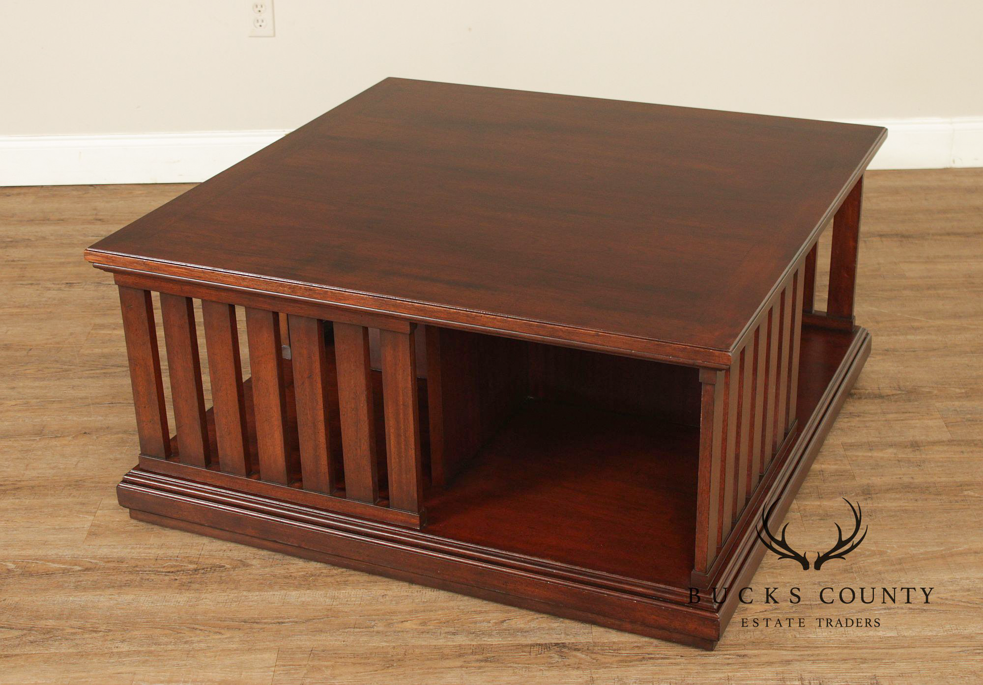 Ralph Lauren 42 Inch Square Mahogany Coffee Table