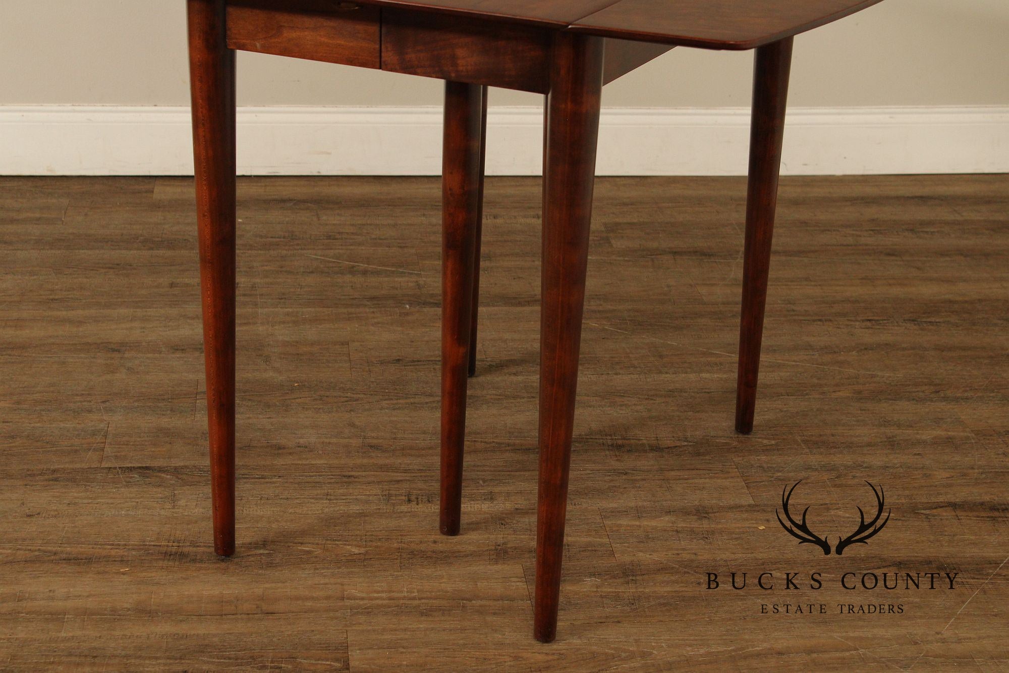 Widdicomb Mid Century Modern Walnut Drop Leaf Extendable Dining Table