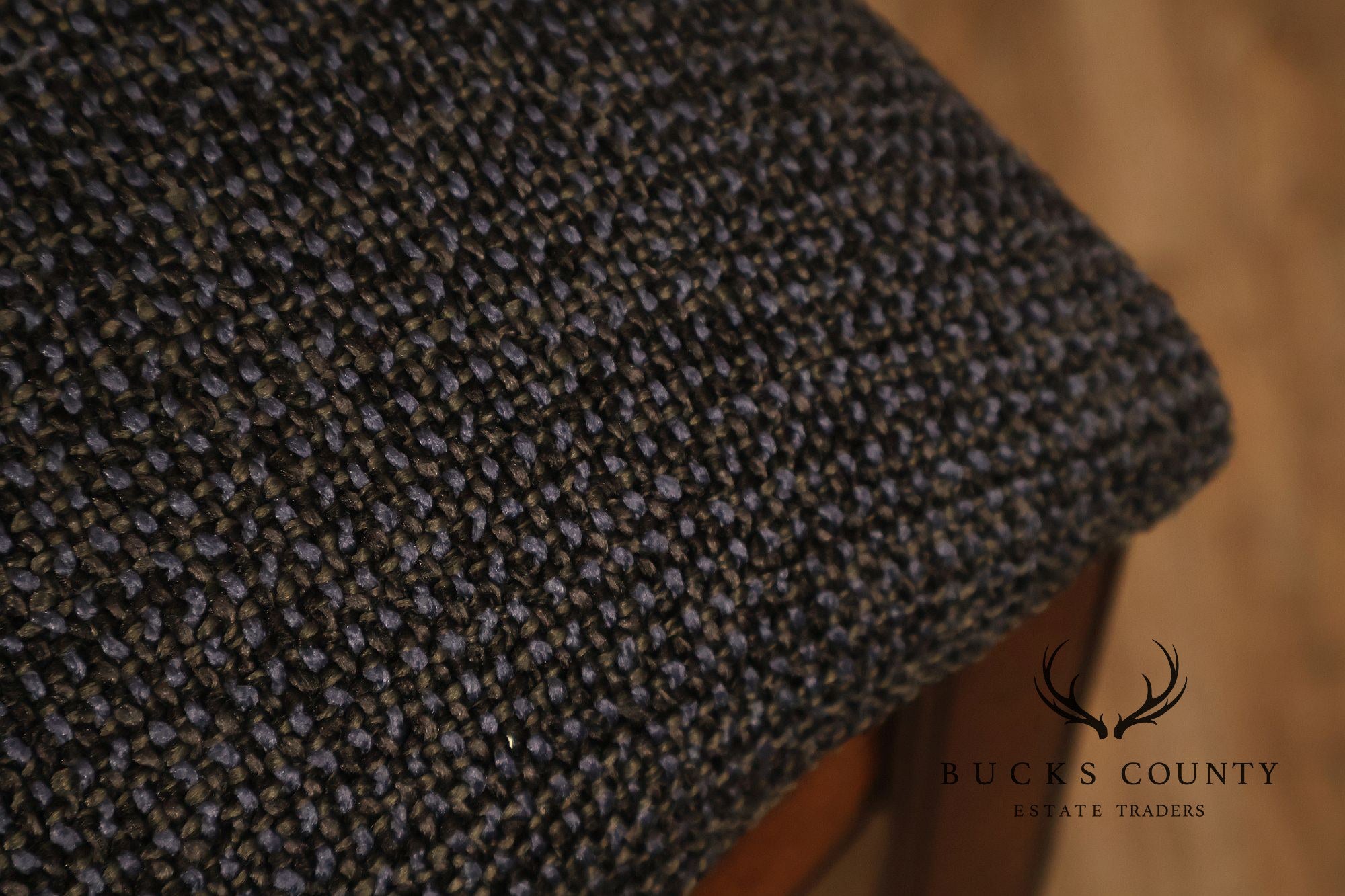 Contemporary Pair of Upholstered Bar Stools