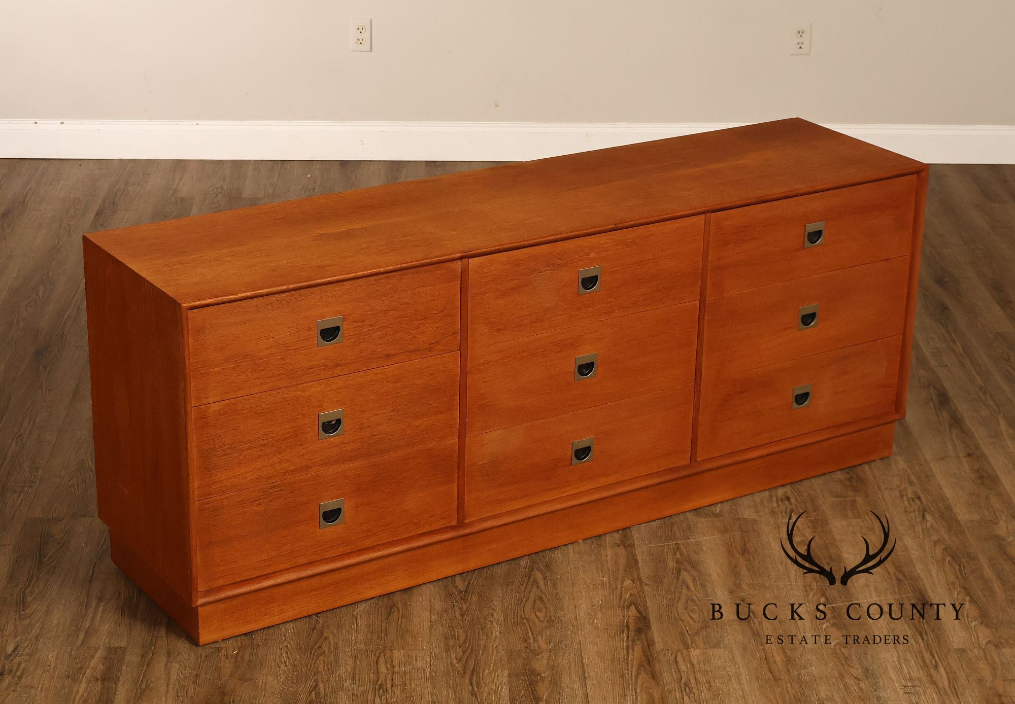 Danish Modern Teak Triple Dresser