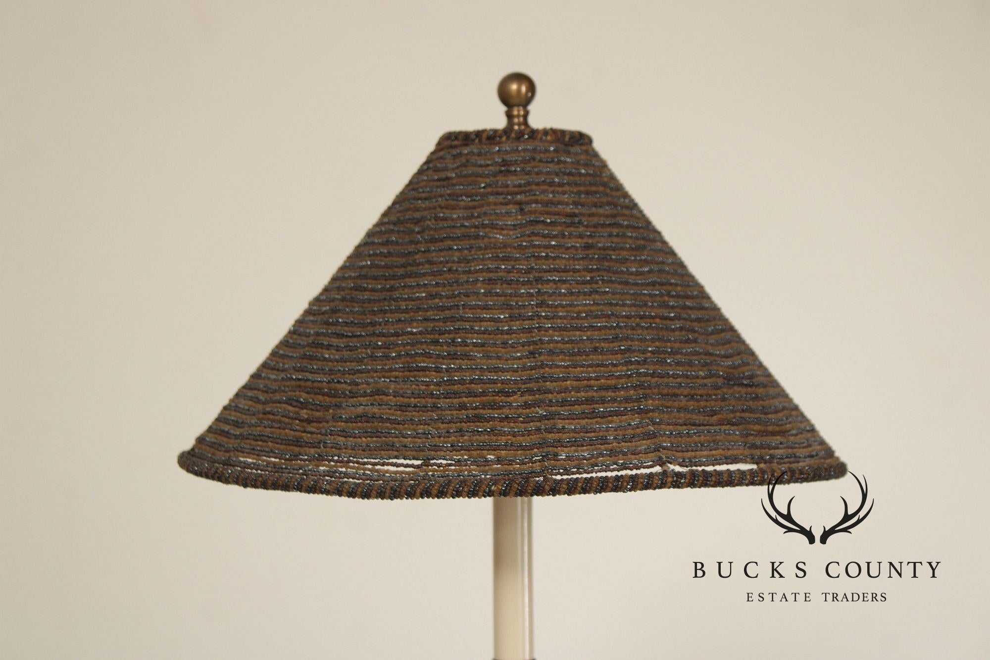 Vintage Bronze Acanthus Leaf Candlestick Table Lamp