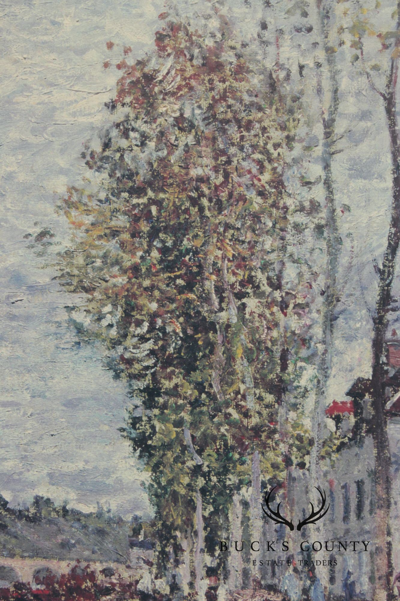 Alfred Sisley Impressionist Print, 'Overcast Day at Saint-Mammès'