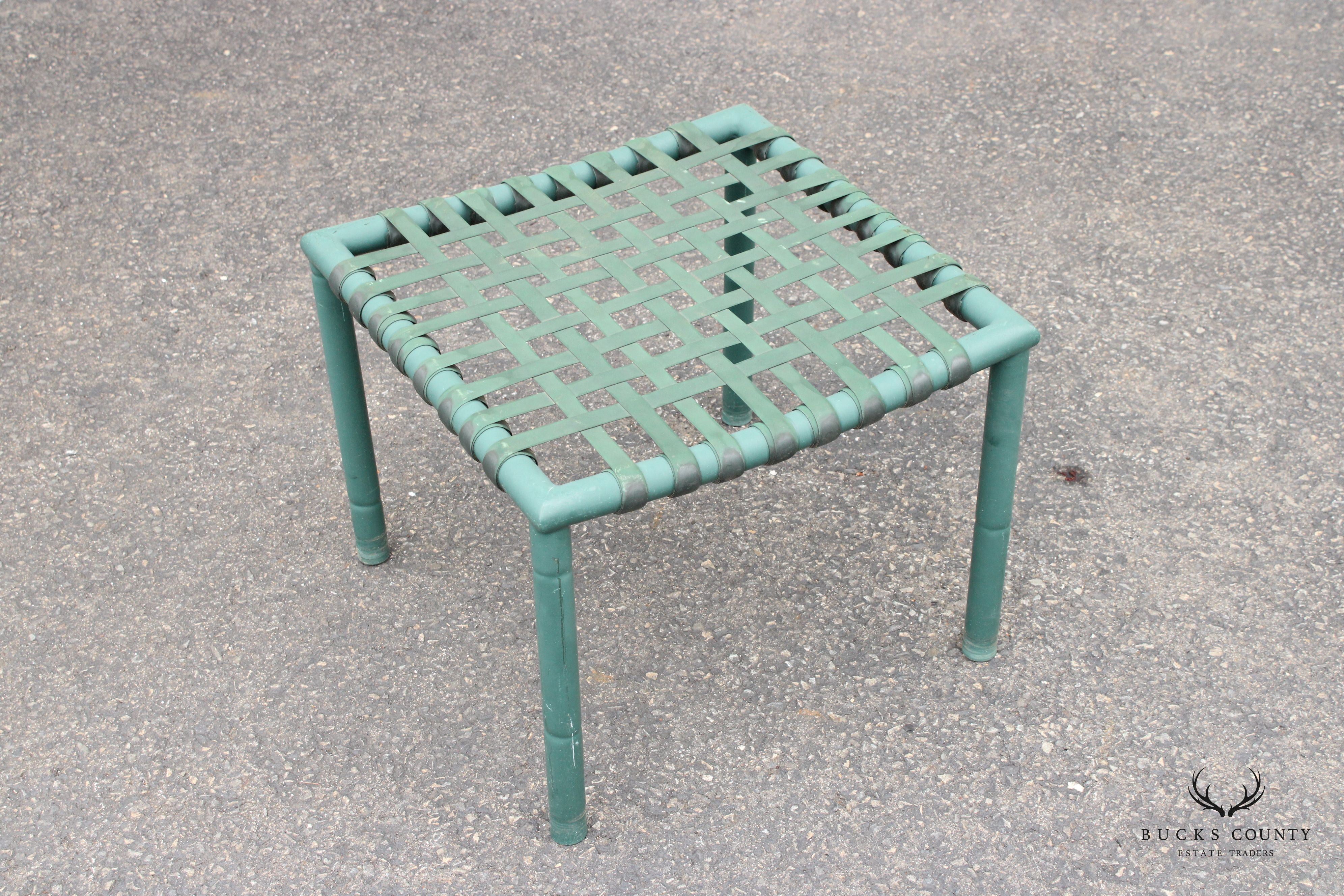 Hauser Vintage Pair of Faux Bamboo Outdoor Patio Stools