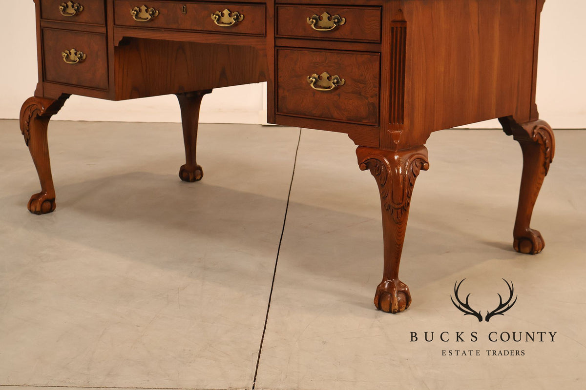 Hekman Georgian Style Oak Writing Desk