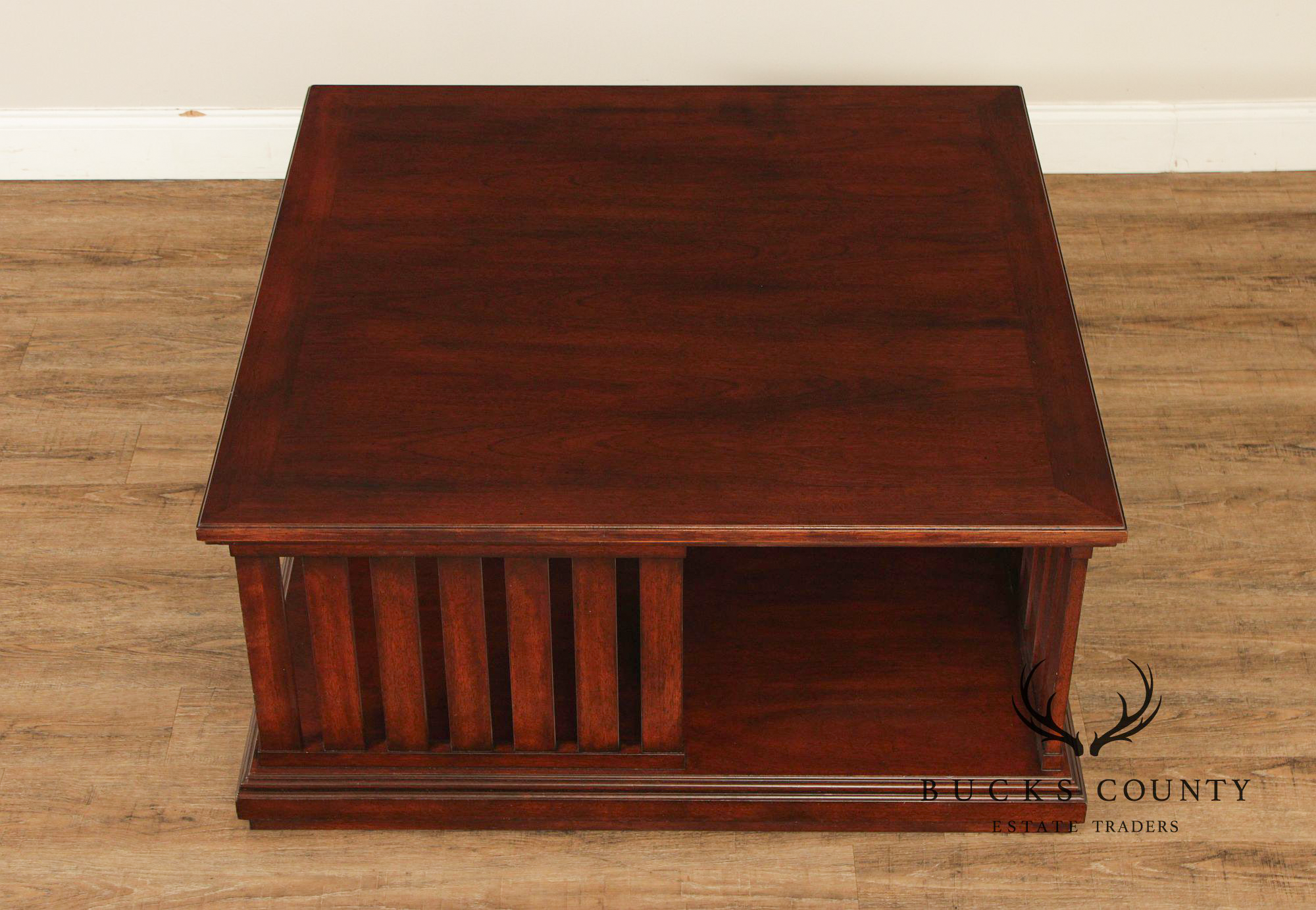 Ralph Lauren 42 Inch Square Mahogany Coffee Table