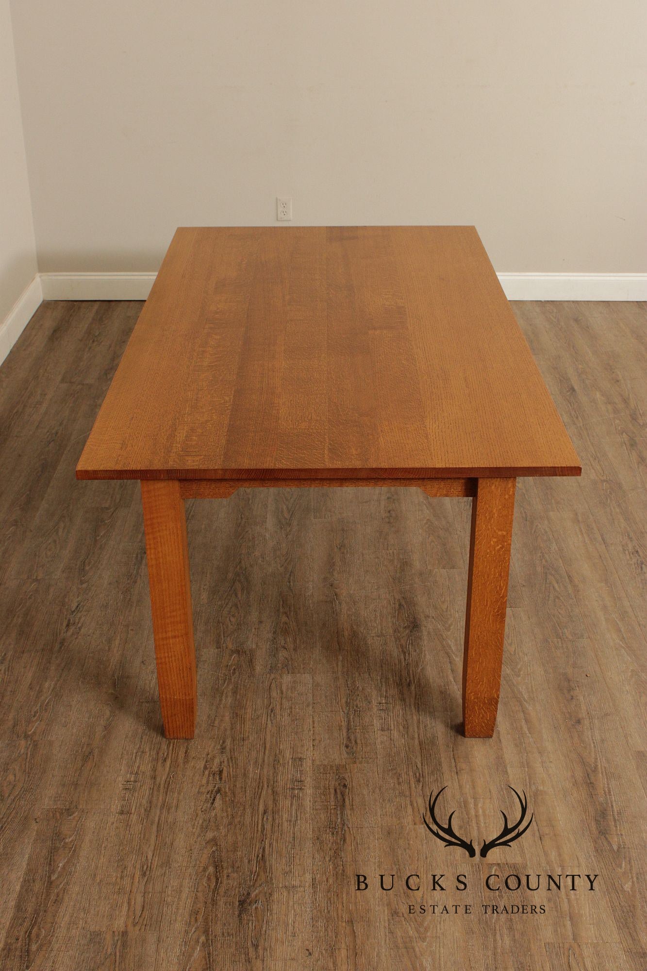 Mission Style Solid Oak Dining Table