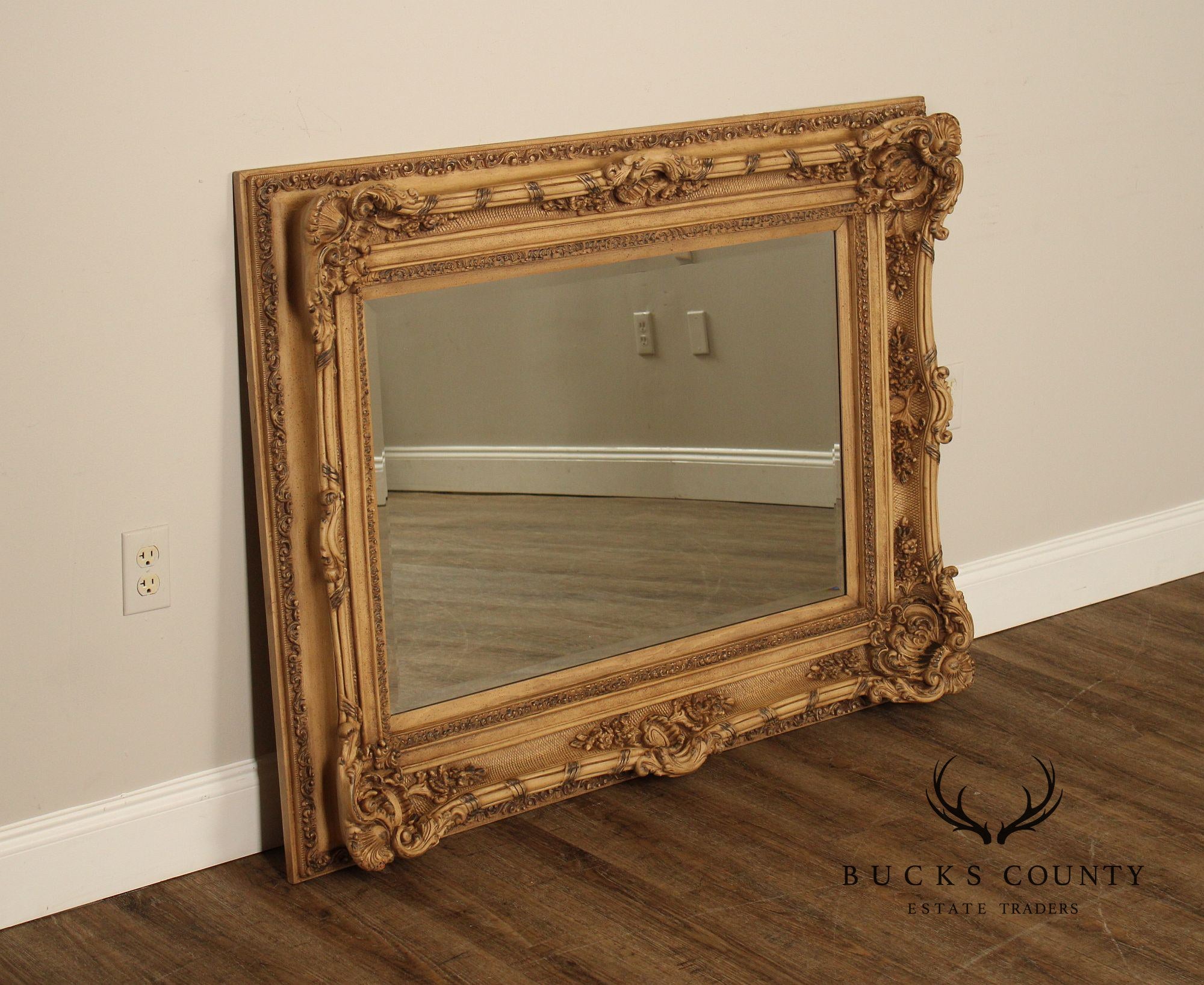 Timeless Reflections Baroque Style Gilt Framed Wall Mirror