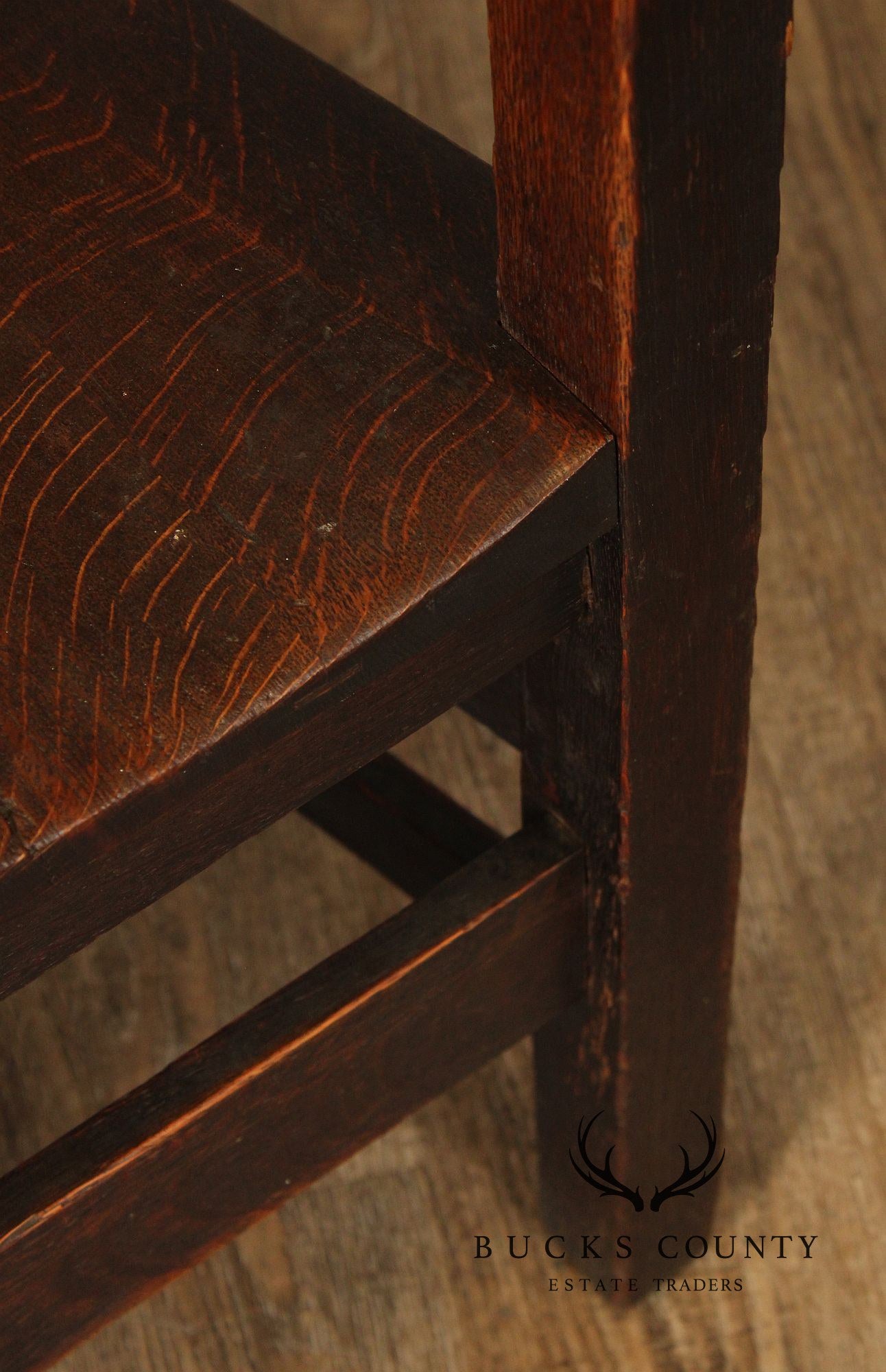 Antique Stickley Brothers Mission Oak Armchair