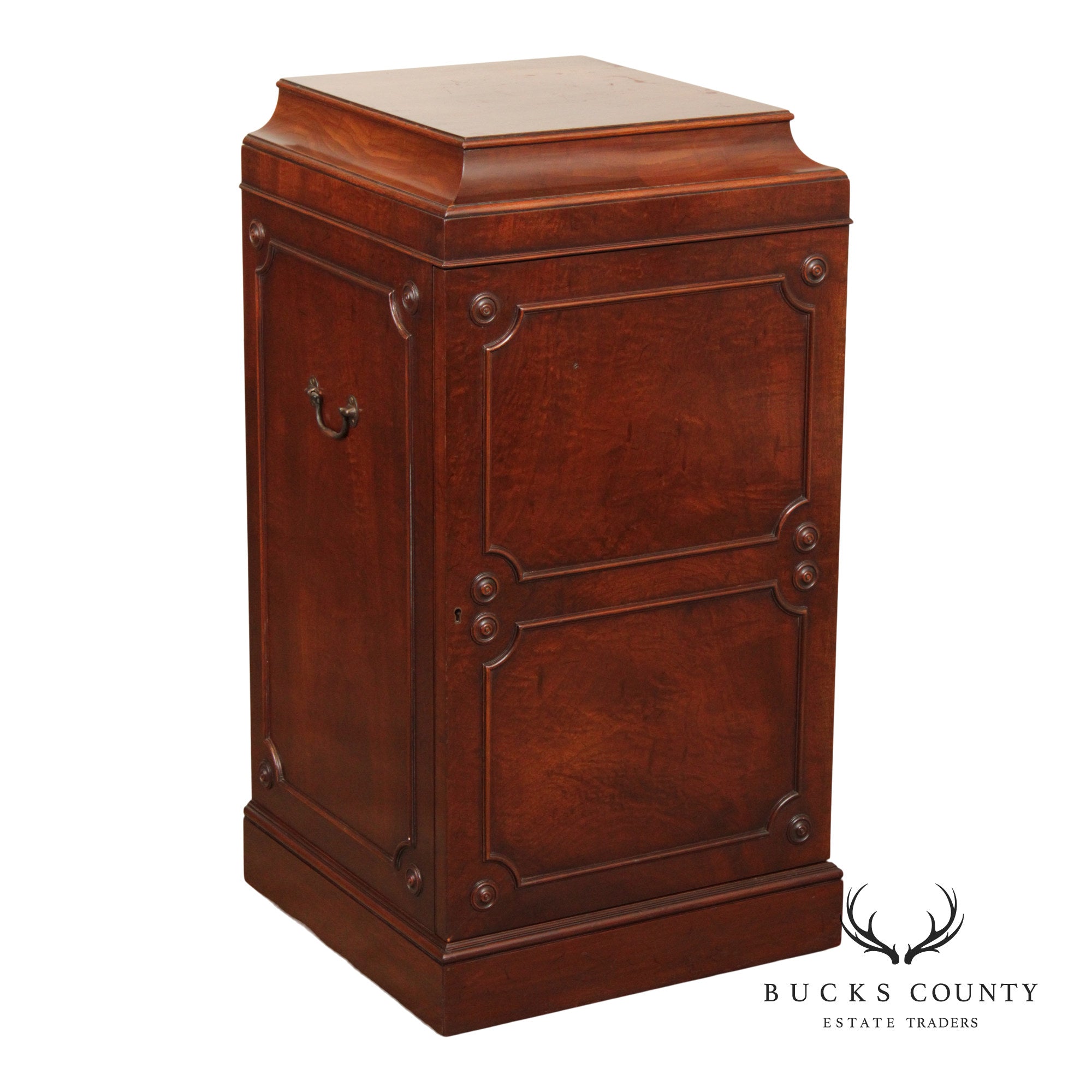 Georgian Style 1940's Custom Mahogany Silver Chest Cabinet
