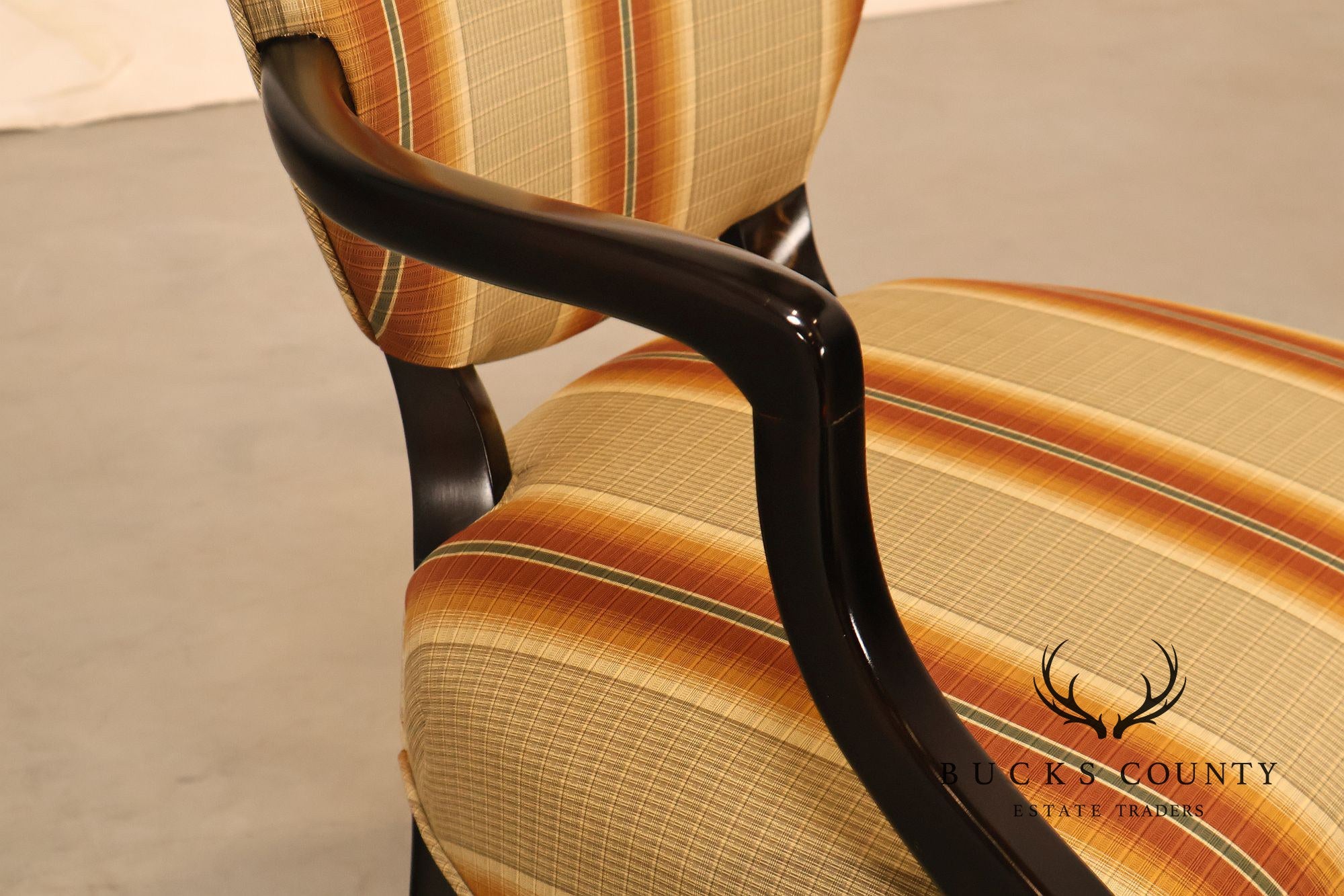 Baker Furniture Set Of Eight Oval Back Dining Chairs