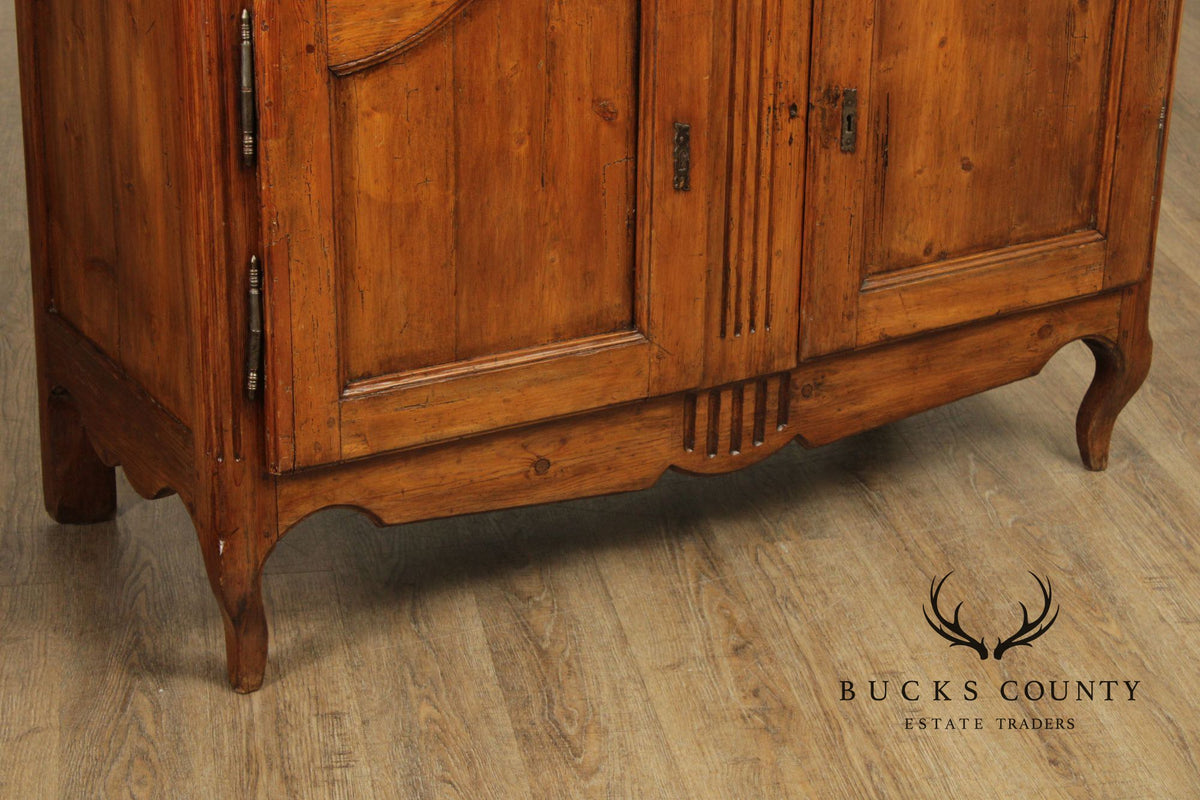 Antique Country French Pine Two Door Sideboard