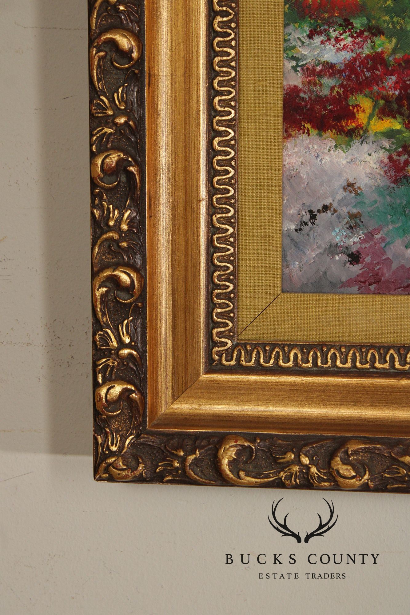 Charles T. Perry Oil Painting, Sibling Portrait