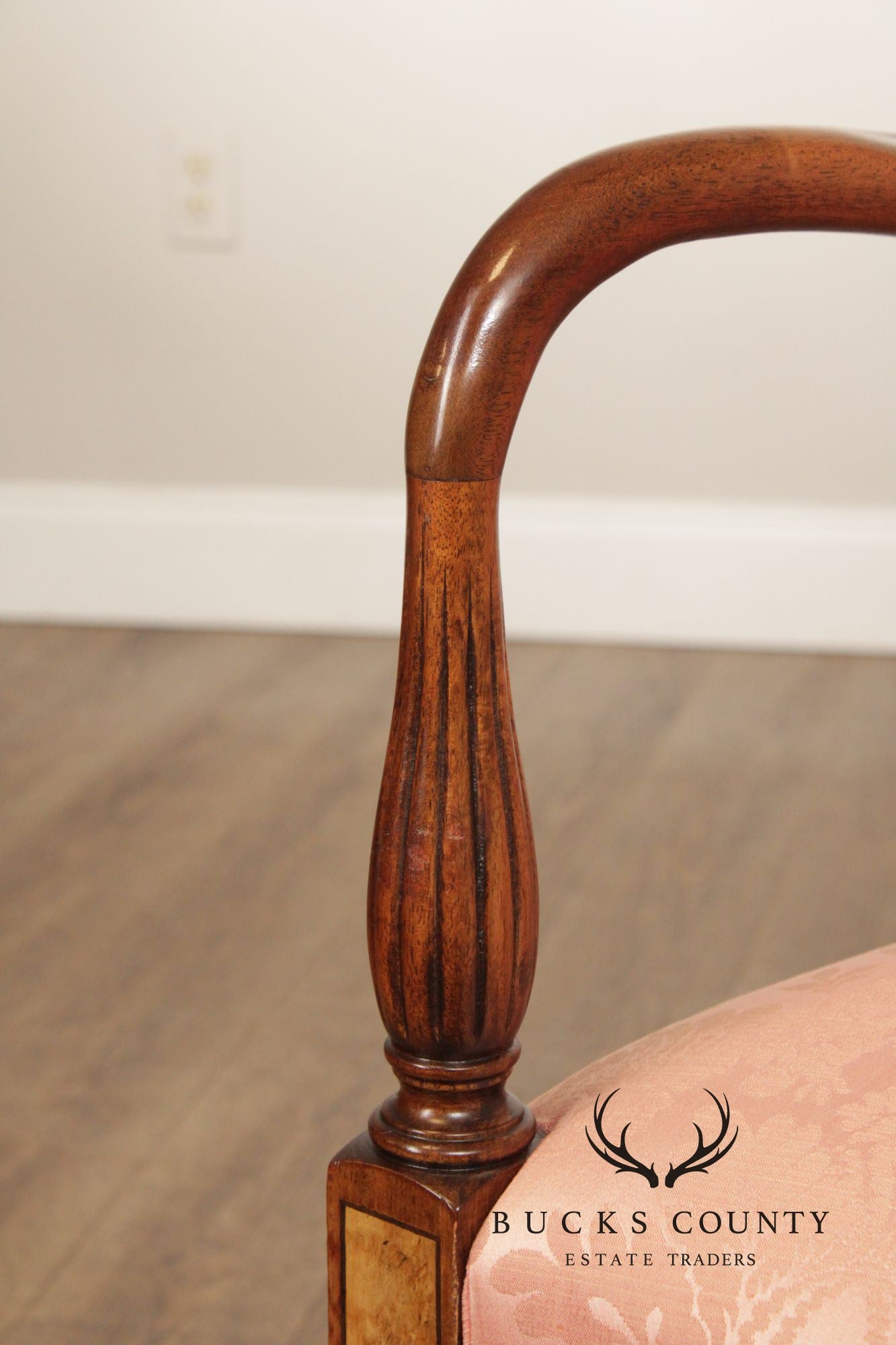 Hickory Chair Federal Style Inlaid Mahogany Armchair
