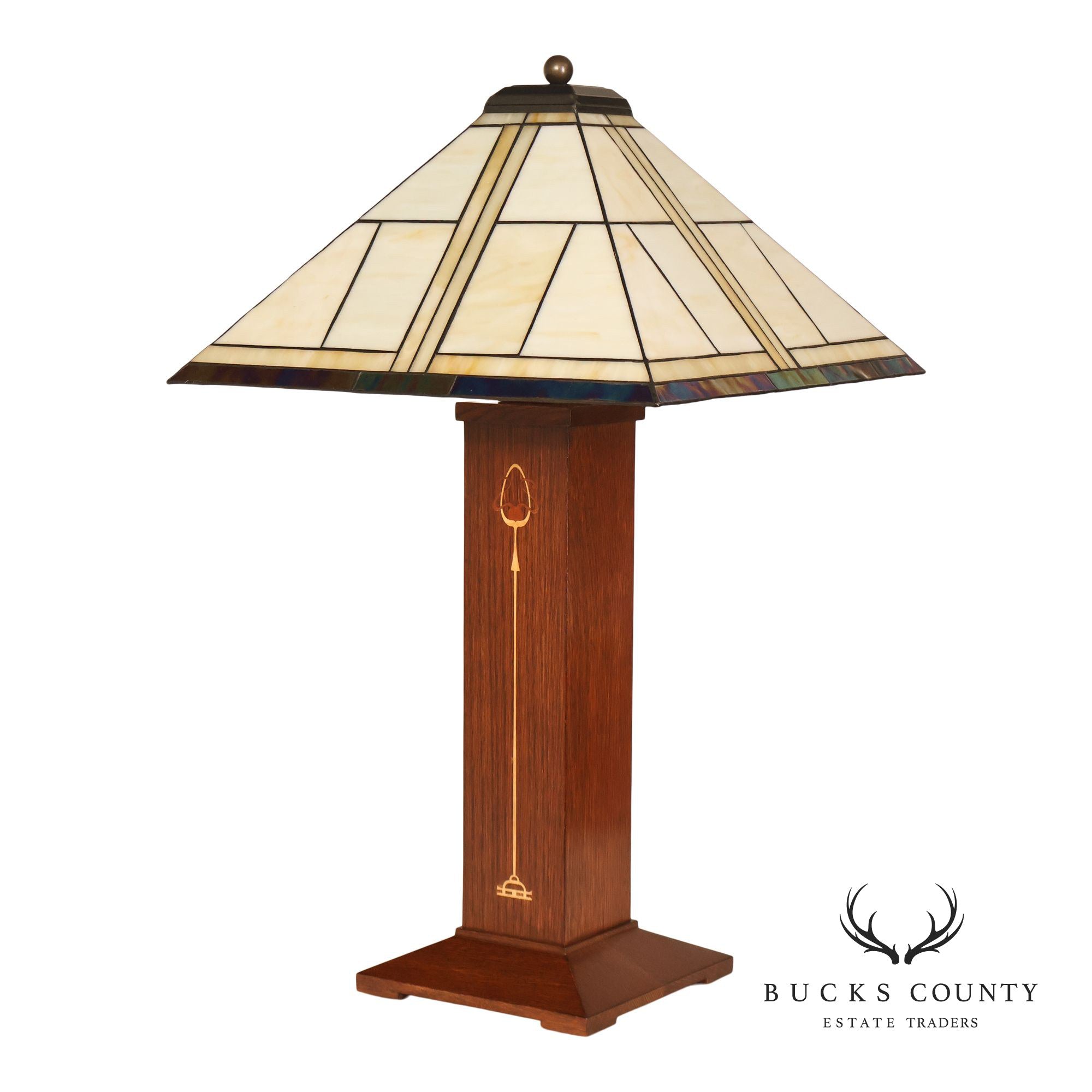 Stickley Mission Collection Oak Ellis Table Lamp