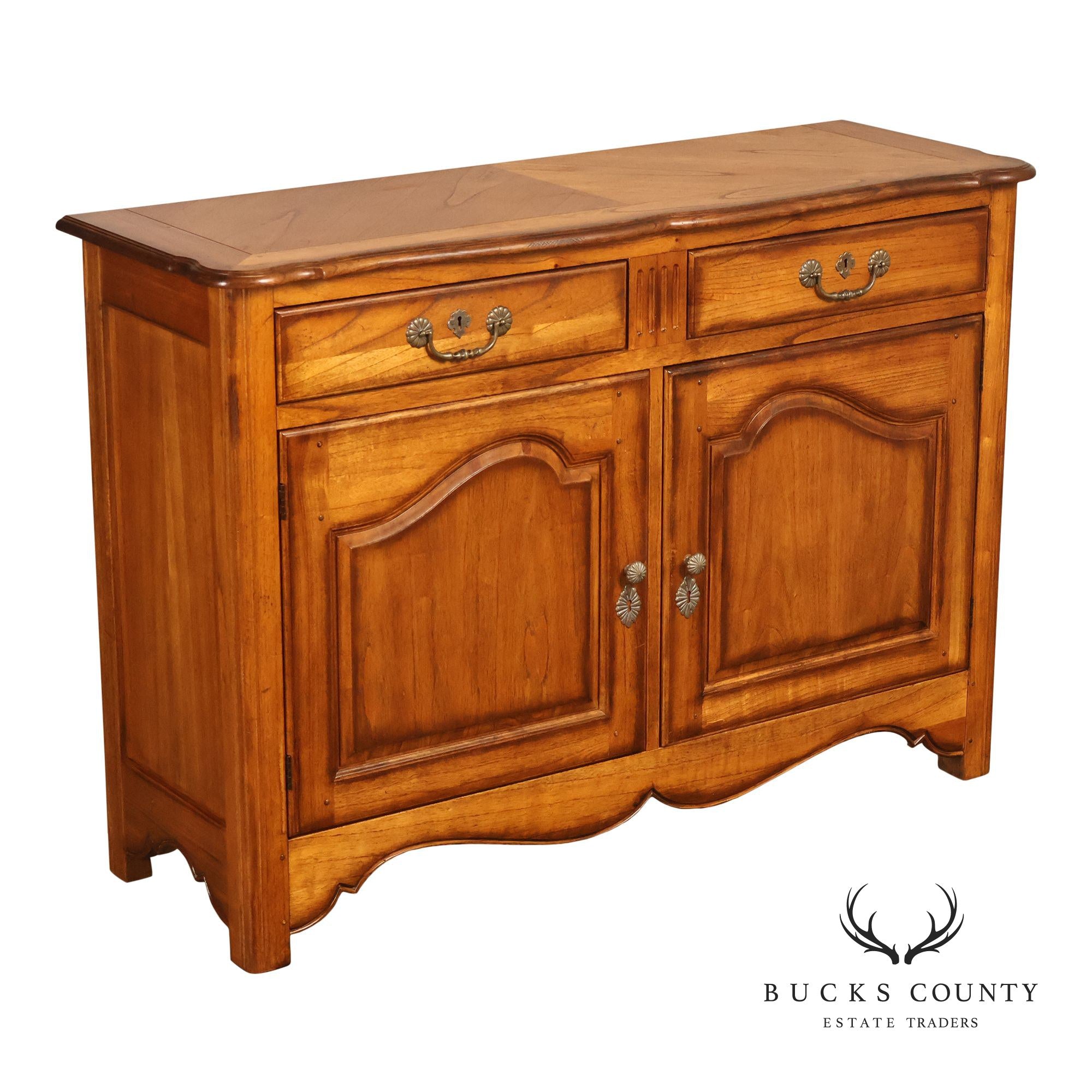 Hekman French Country Style Oak Two-Door Server