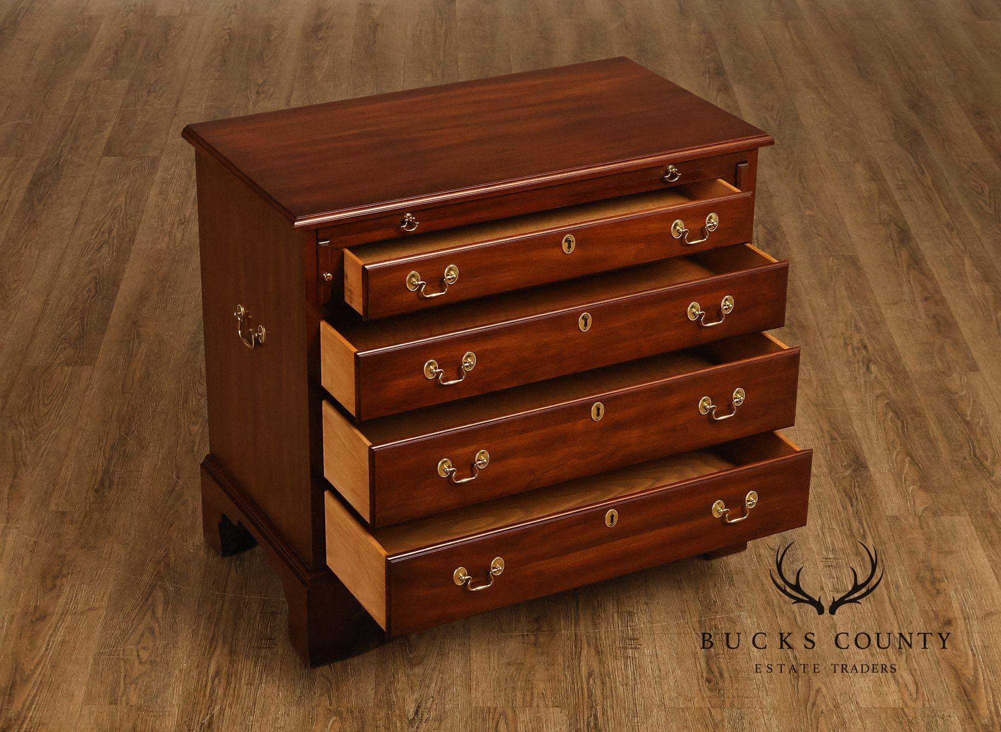 Henkel Harris Chippendale Style Cherry Bachelor's Chest