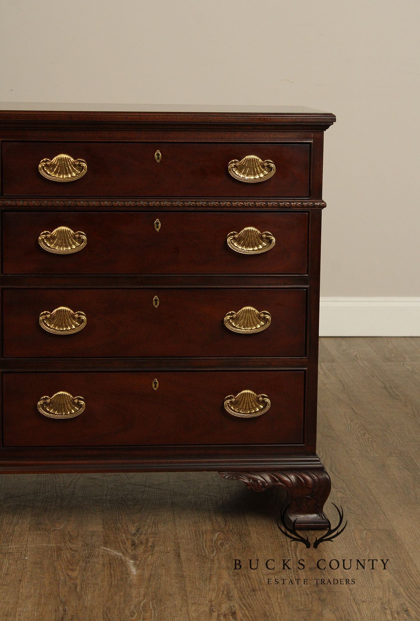 Henredon Chippendale Style Cherry Long Dresser