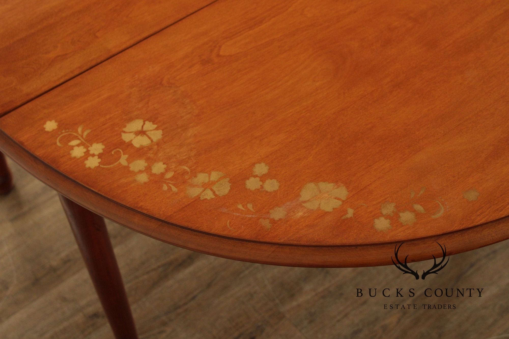 Vintage Cushman Colonial Creations Maple Drop Leaf Dining Table With 2 Leaves