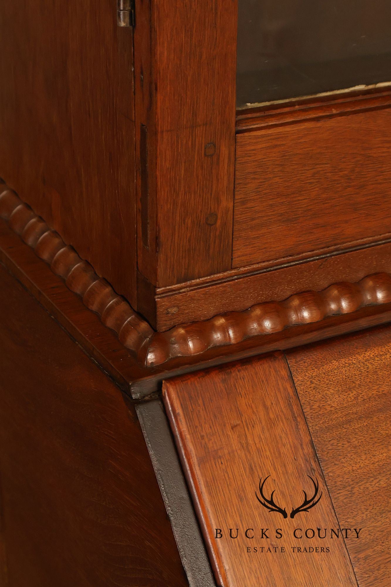 Antique American Sheraton Walnut Secretary Bookcase
