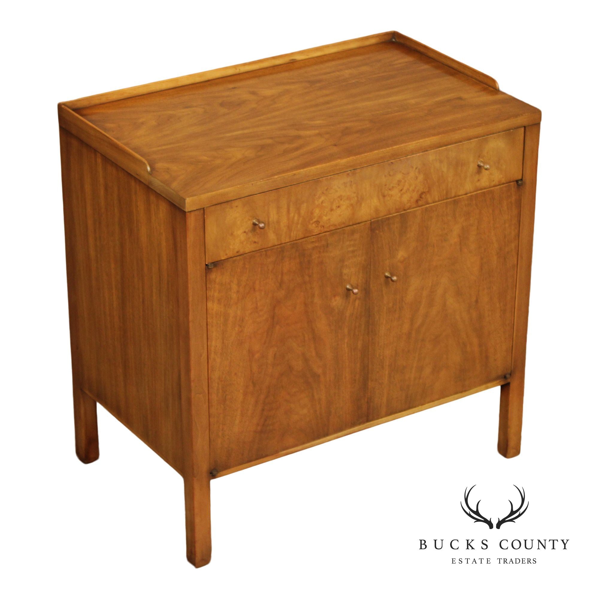 John Widdicomb Mid Century Modern Walnut Nightstand