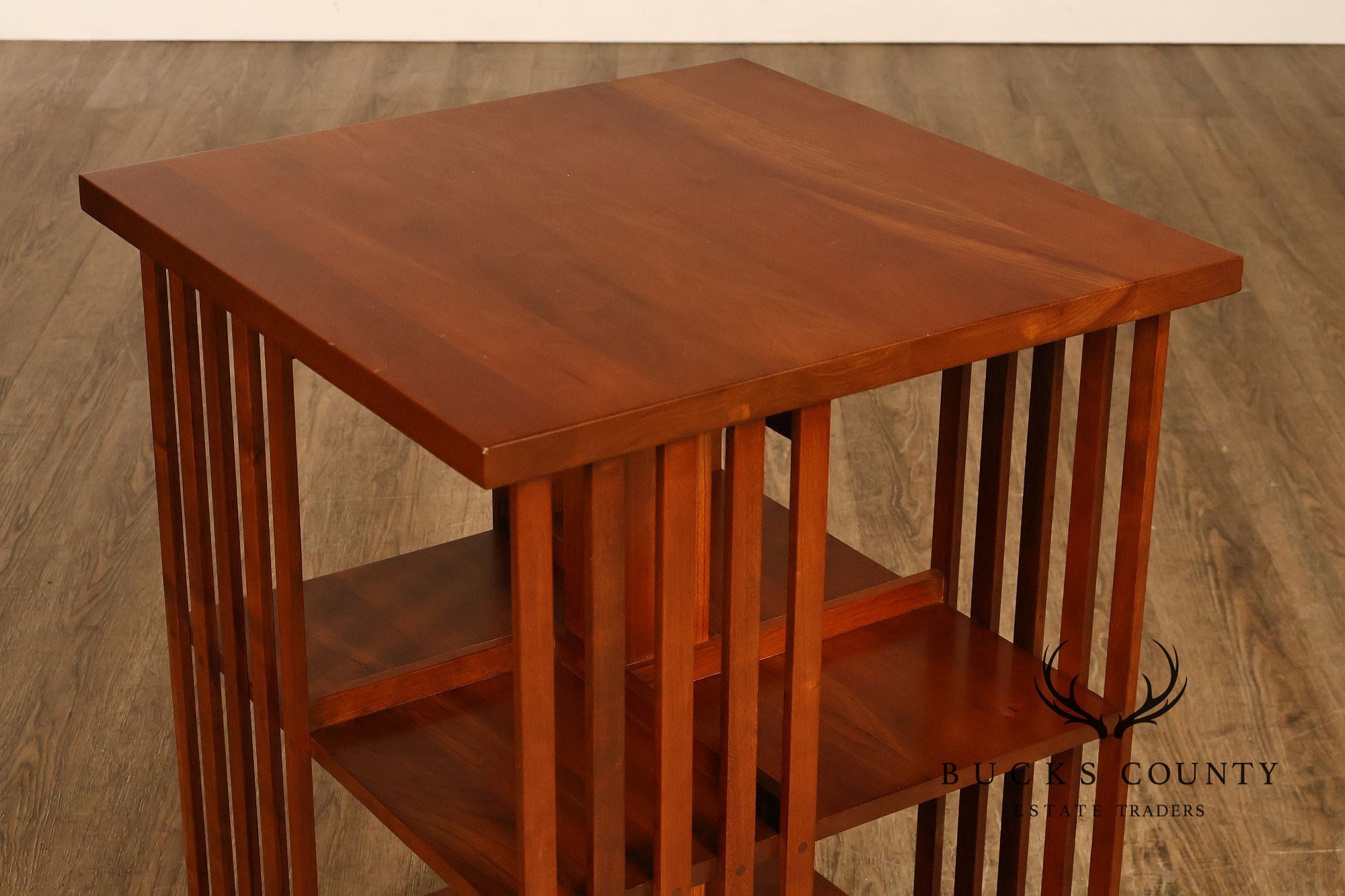 Stickley Mission Collection Harvey Ellis Cherry Revolving Bookcase