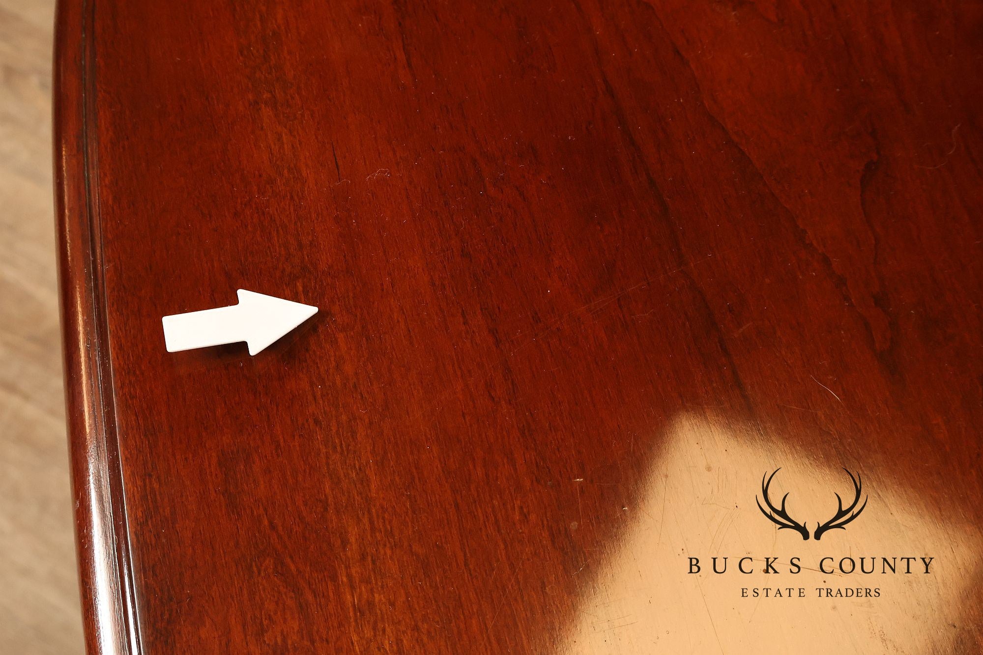 Superior Furniture Company Traditional Oval Cherry Petite Writing Desk