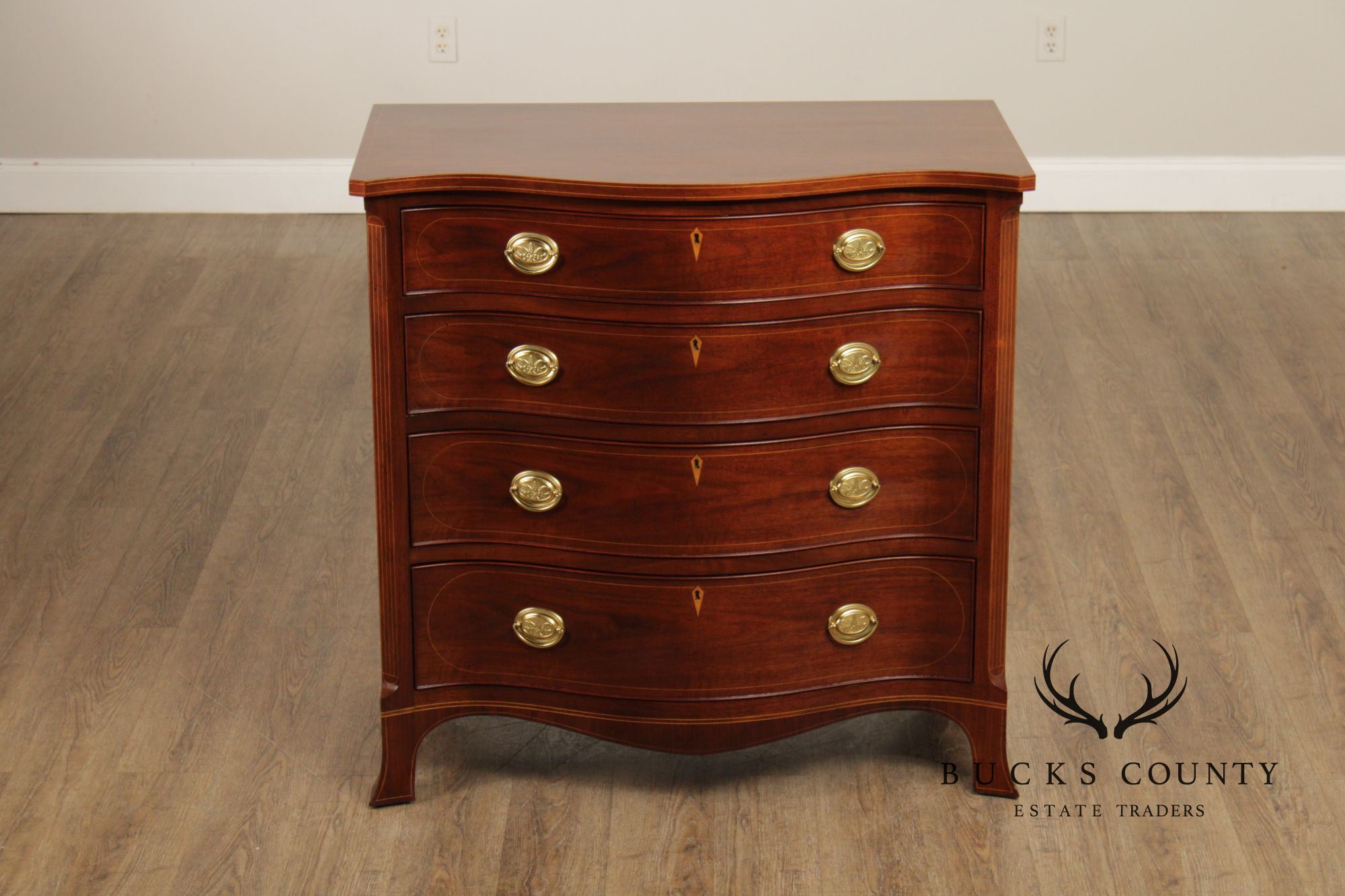Baker Williamsburg Reproduction Mahogany Chest of Drawers